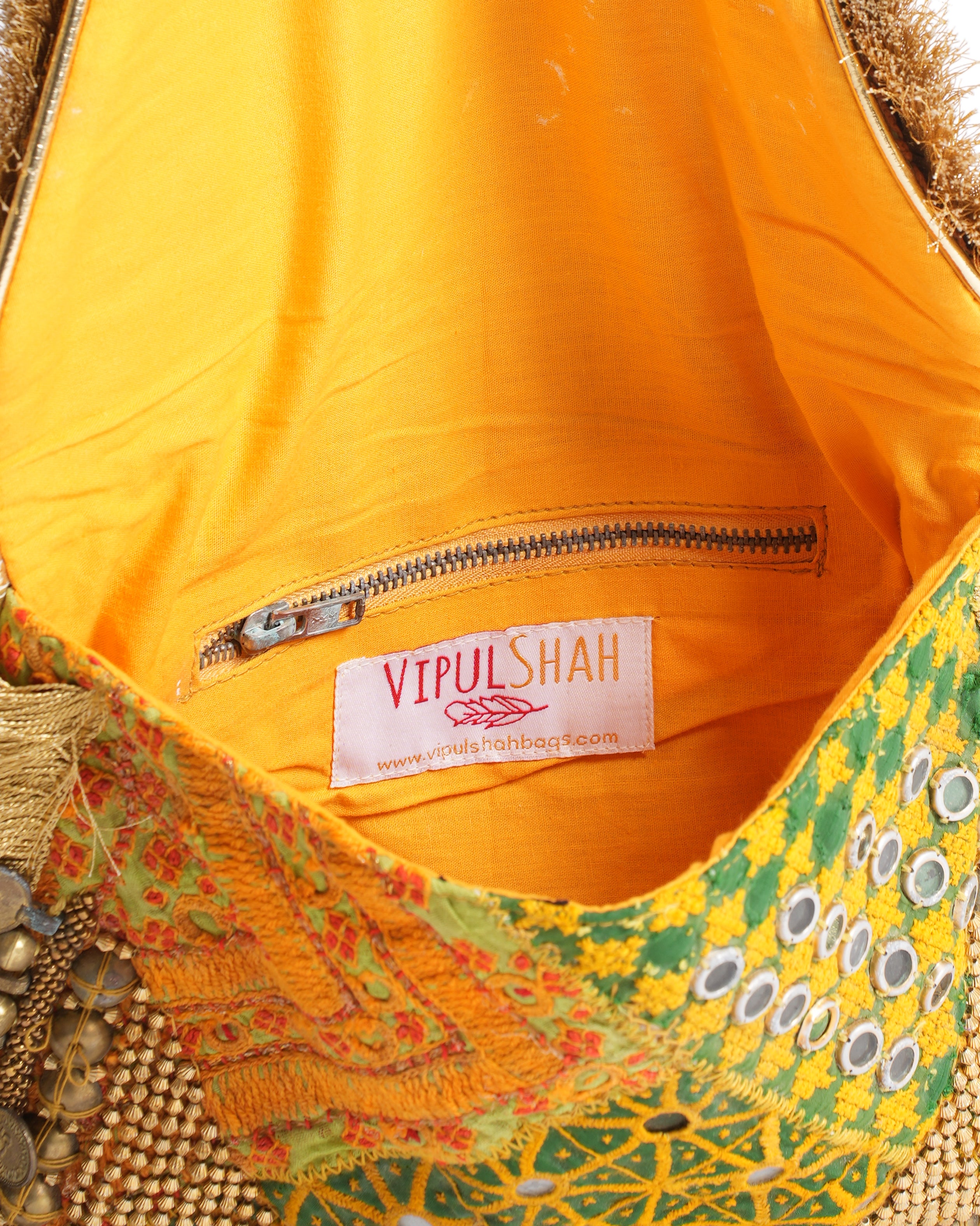 Vipul Shah Bags Gold Banjara Clutch