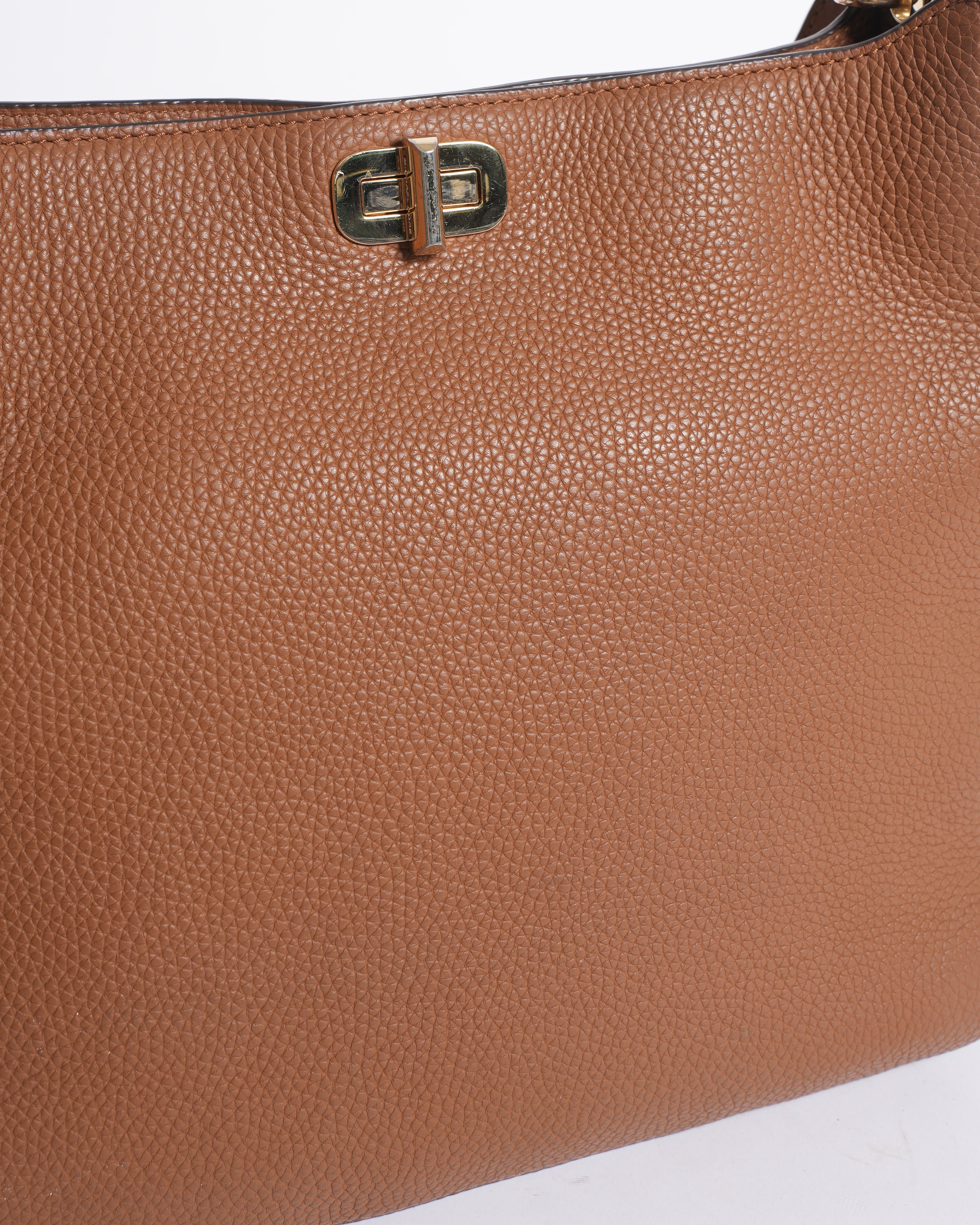 MK Sullivan Pebbeled Crossbody Bag In Brown