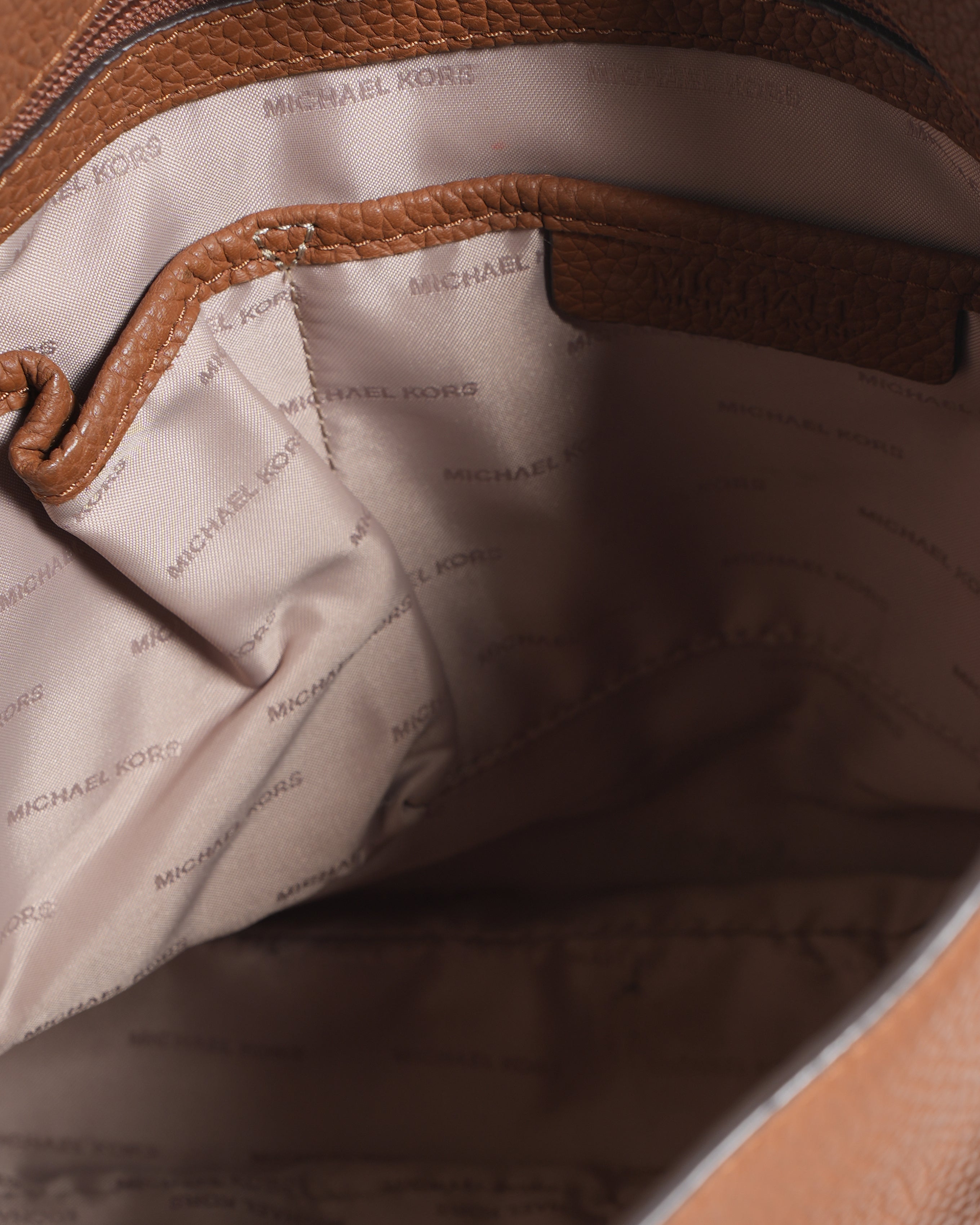 MK Sullivan Pebbeled Crossbody Bag In Brown