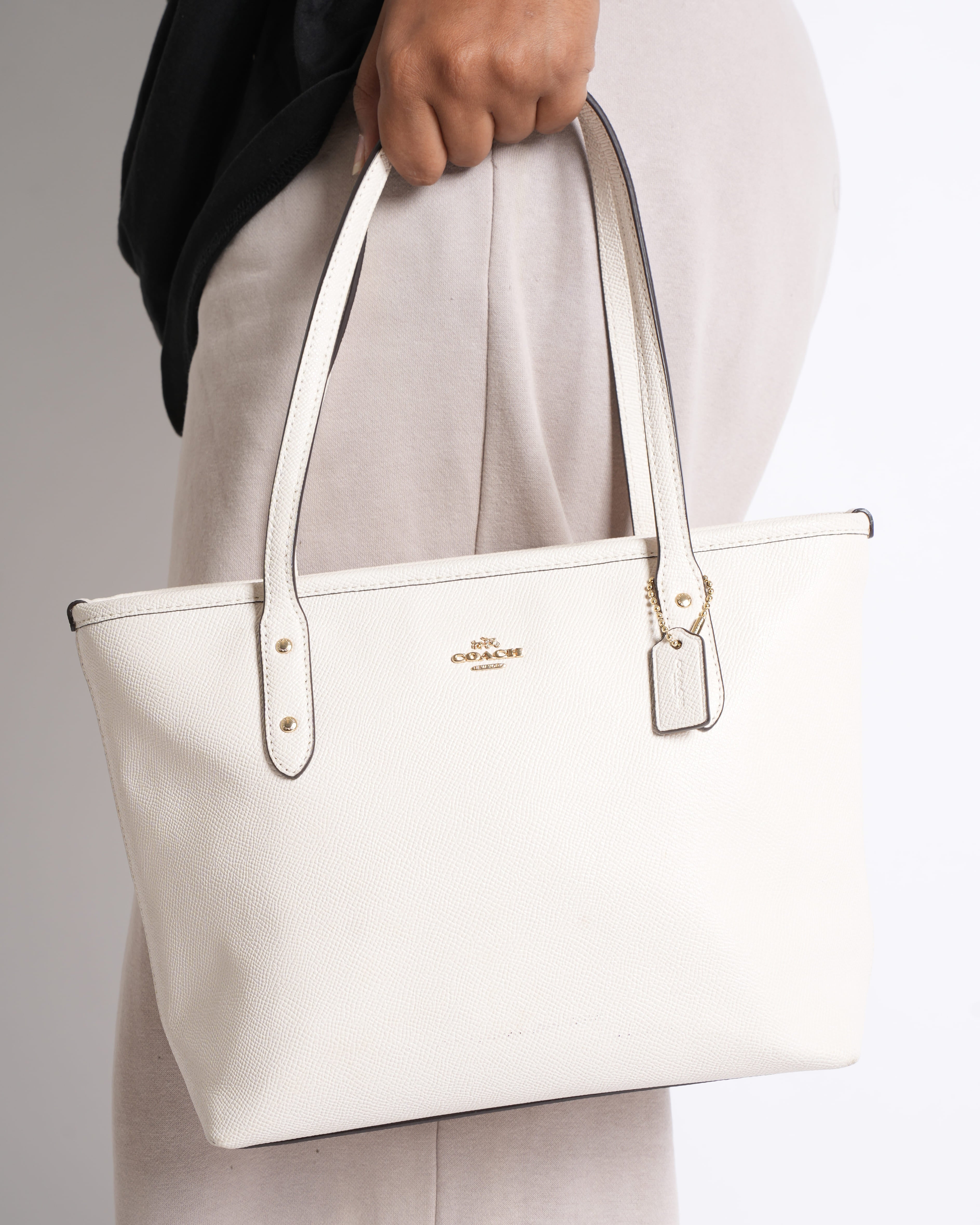 Coach city zip tote bag
