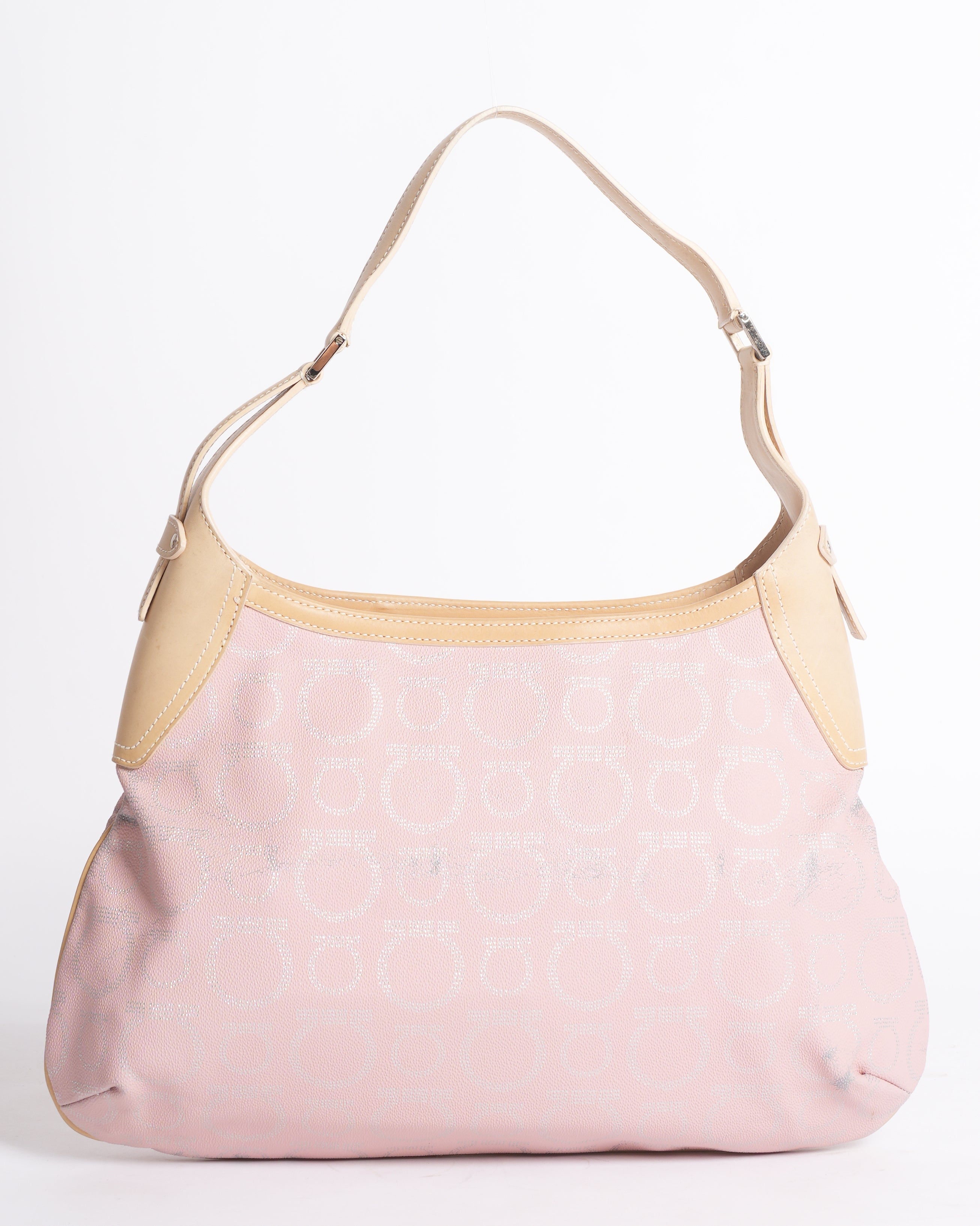 Salvatore ferragamo gancini pink bag
