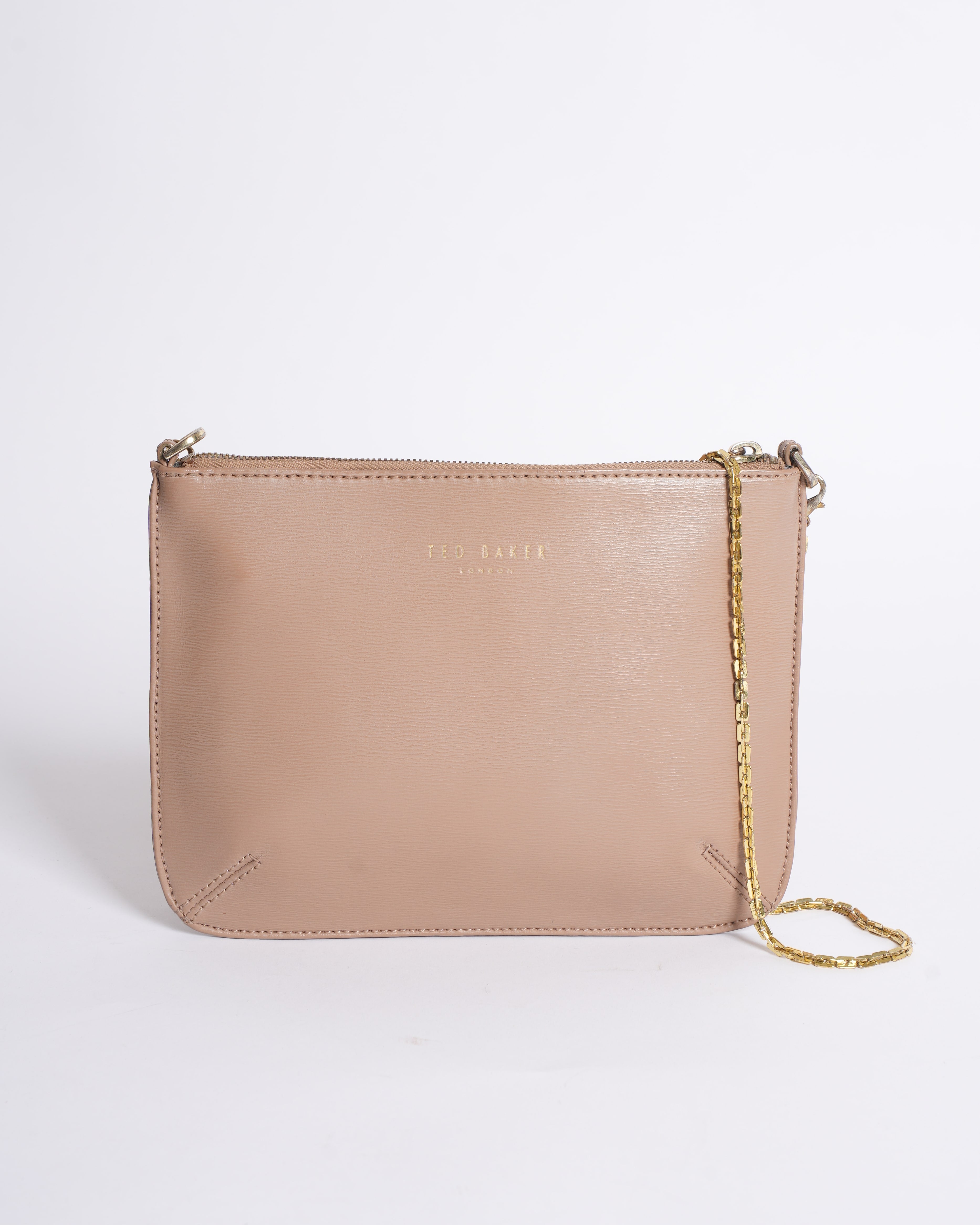 Ted Baker Slip In Crossbody In Beige