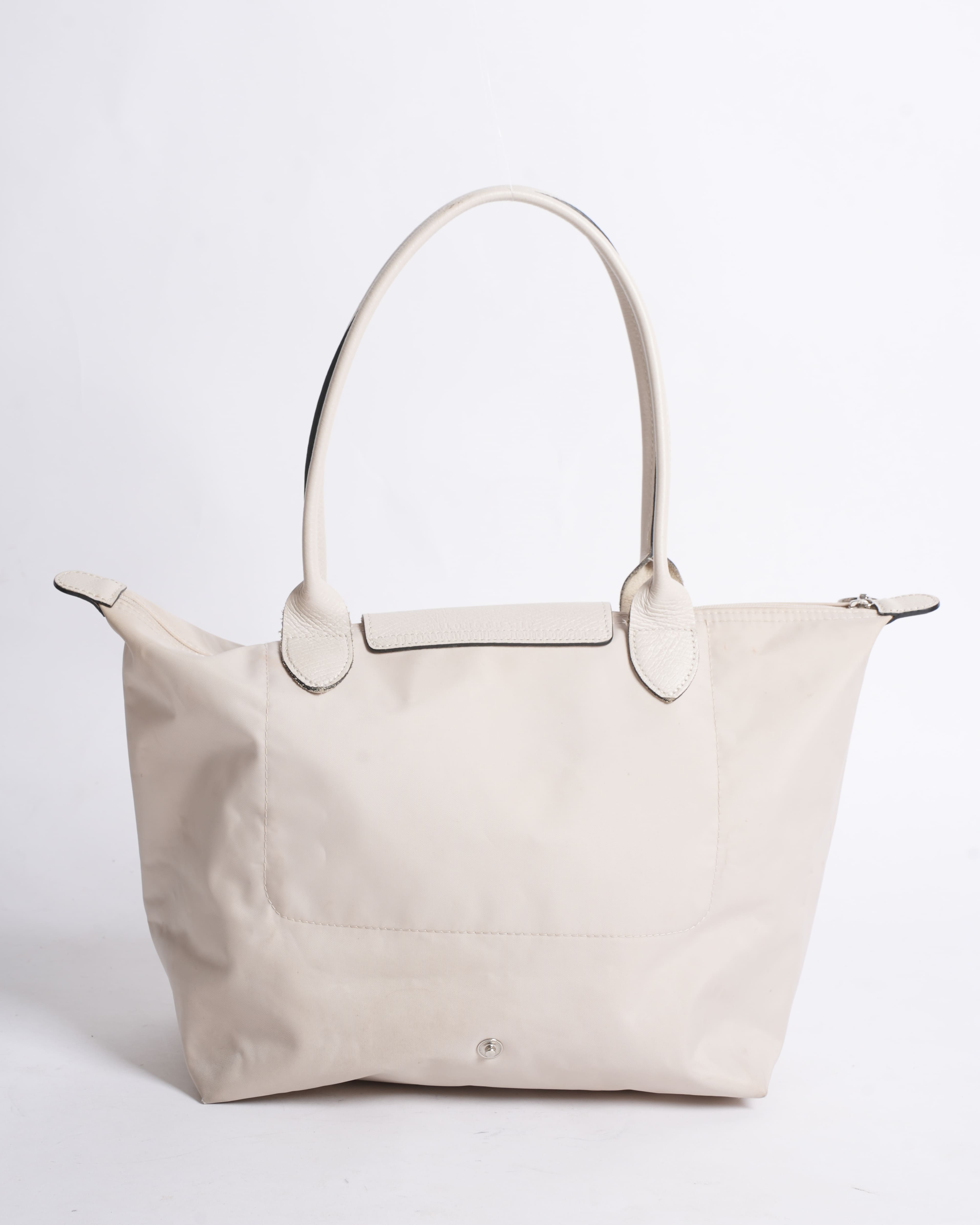 Longchamp Le Pliage Tote Bag in White