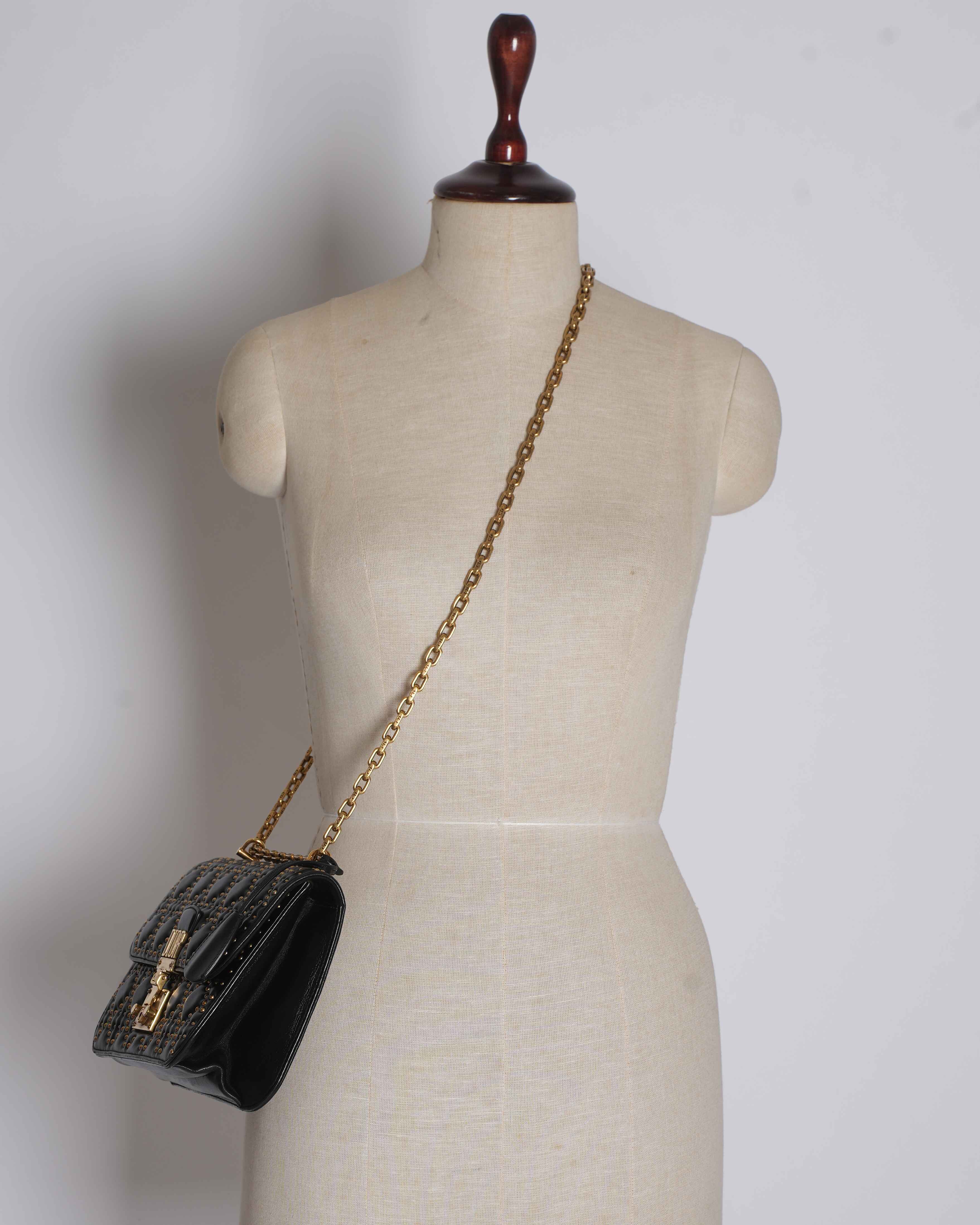 Dior leather shoulder bag in Black
