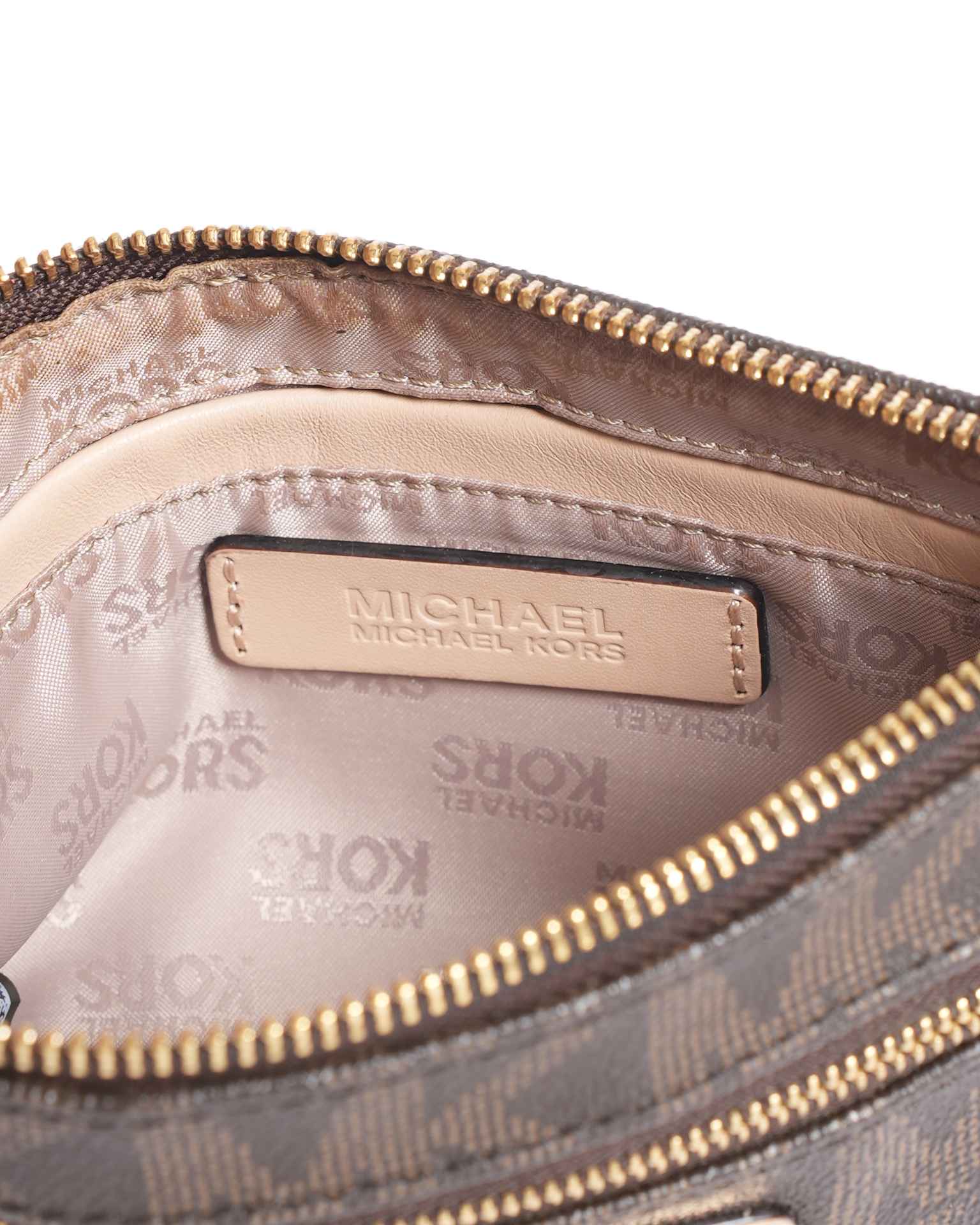 Michael Kors Signature Monogram Mini Pochette