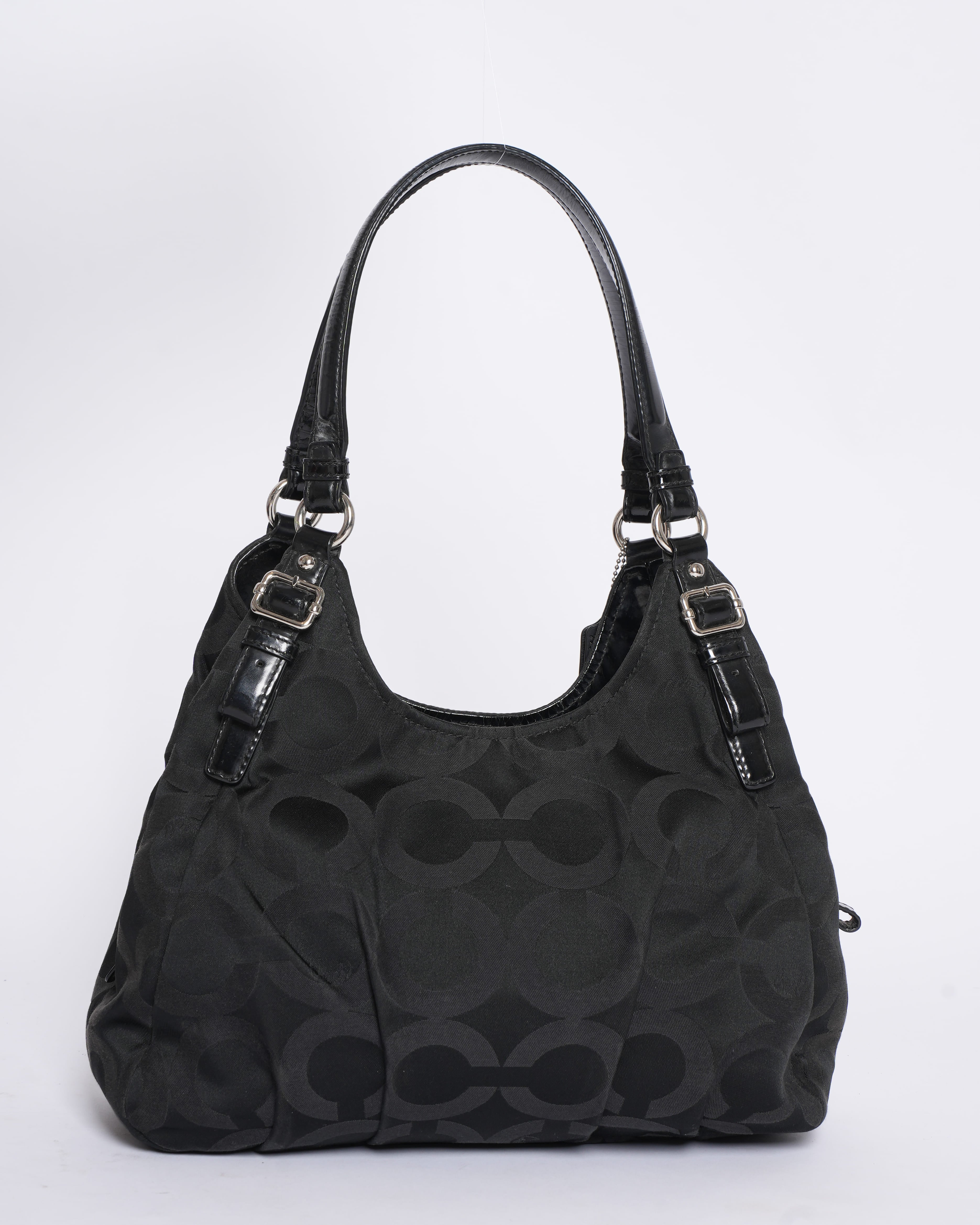 Vintage Coach Shoulder Bag In Black