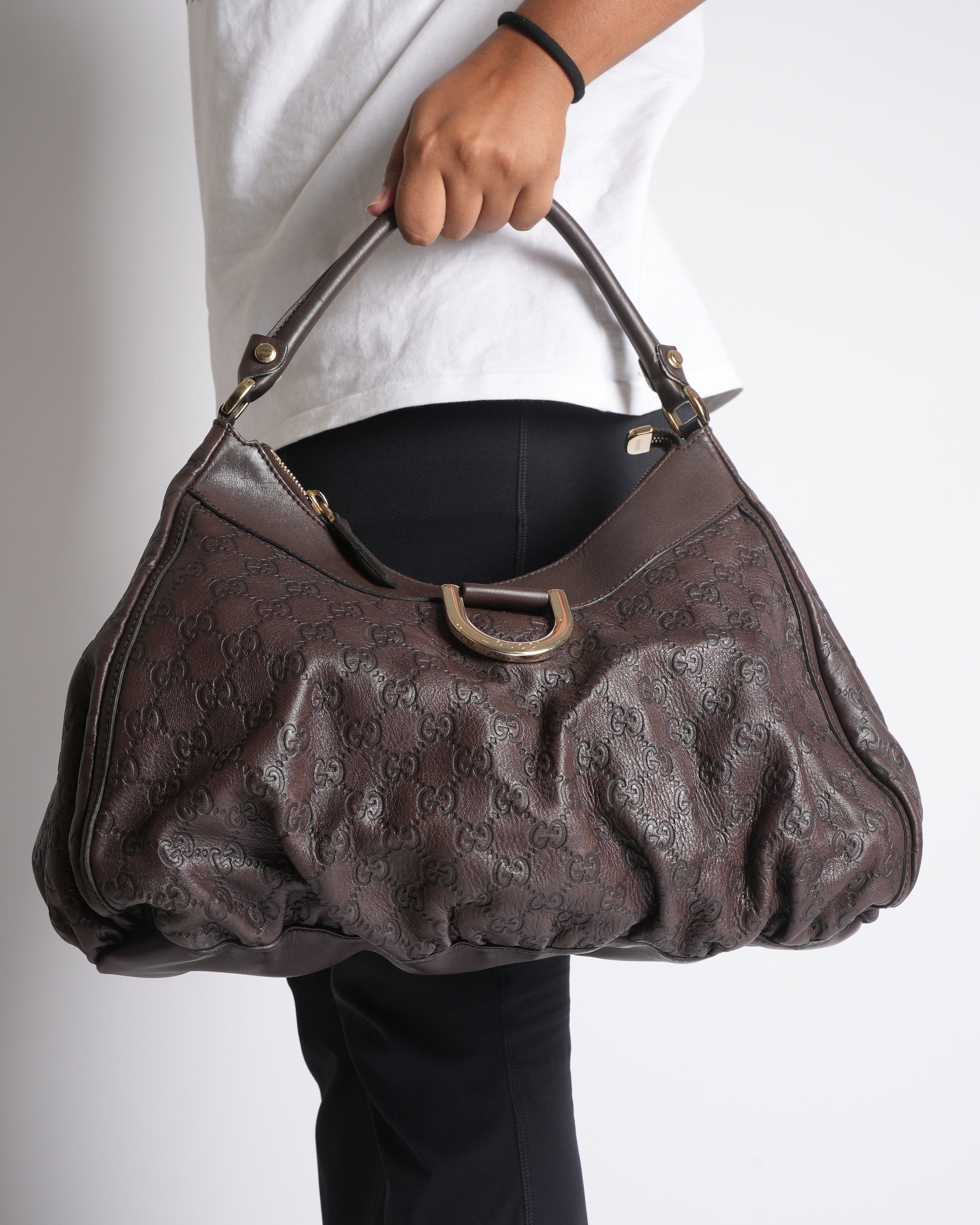 Gucci Guccissima Abbey Shoulder Bag