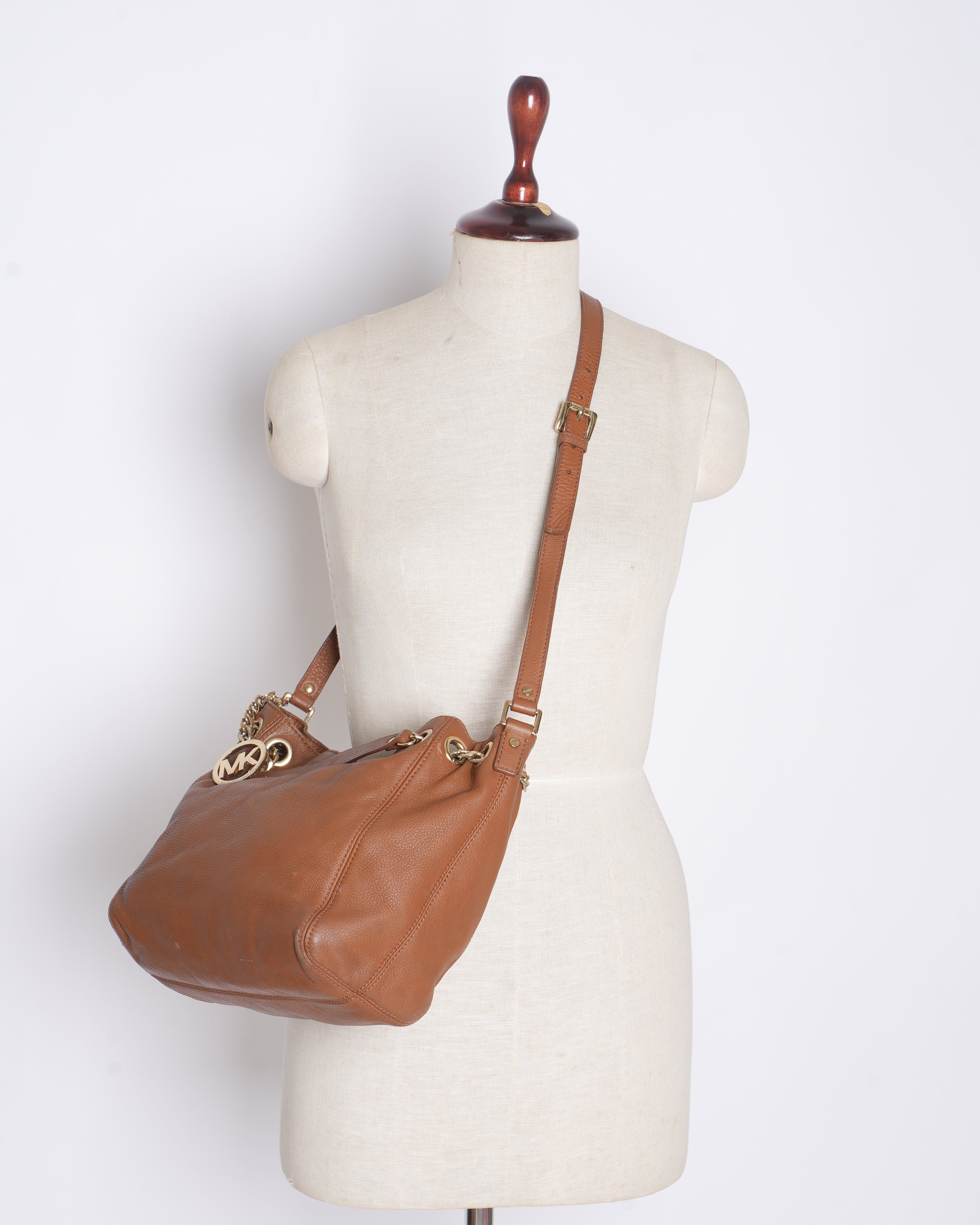 Michael Kors brown tote bag