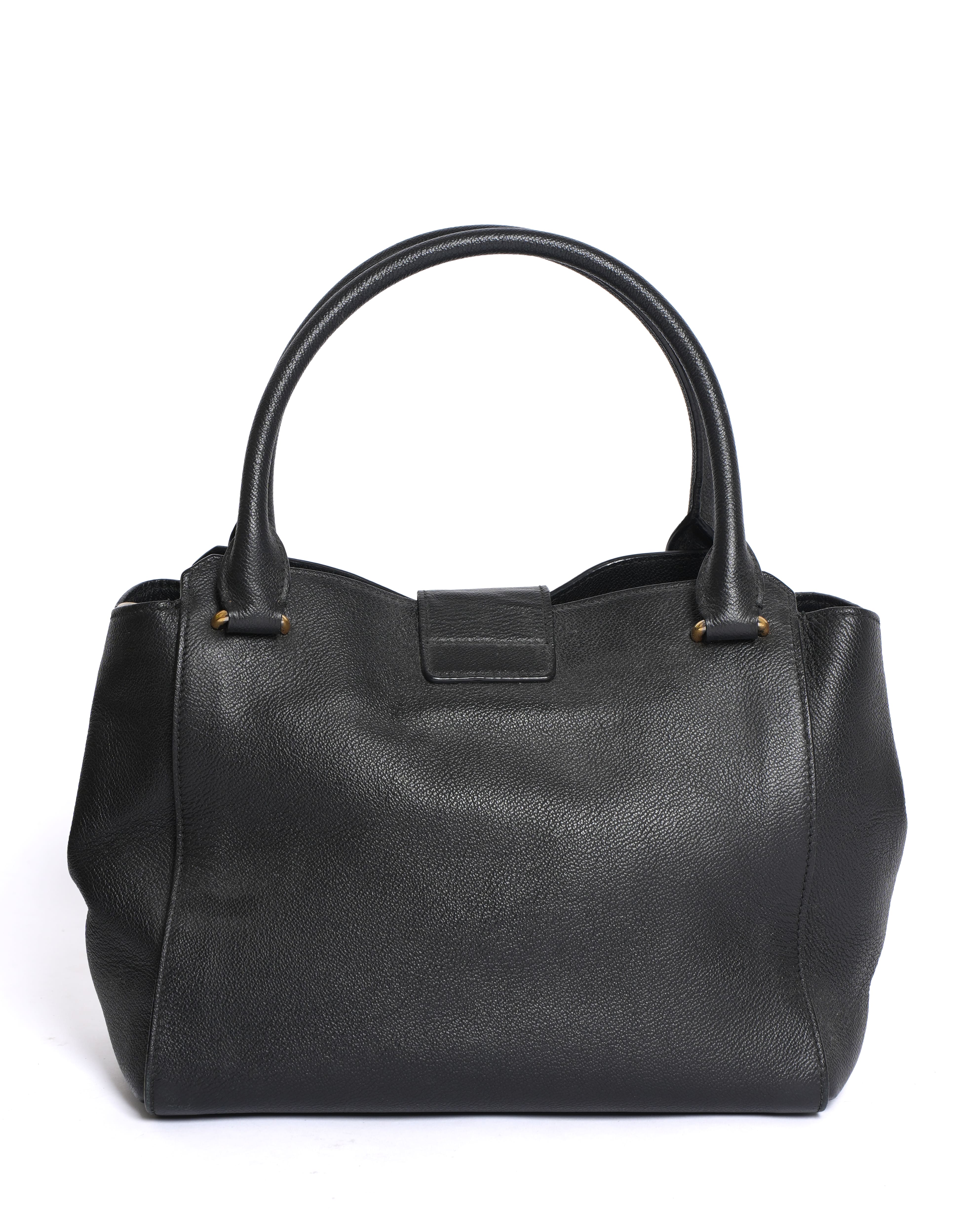 Burberry Grained Leather Shoulder Bag