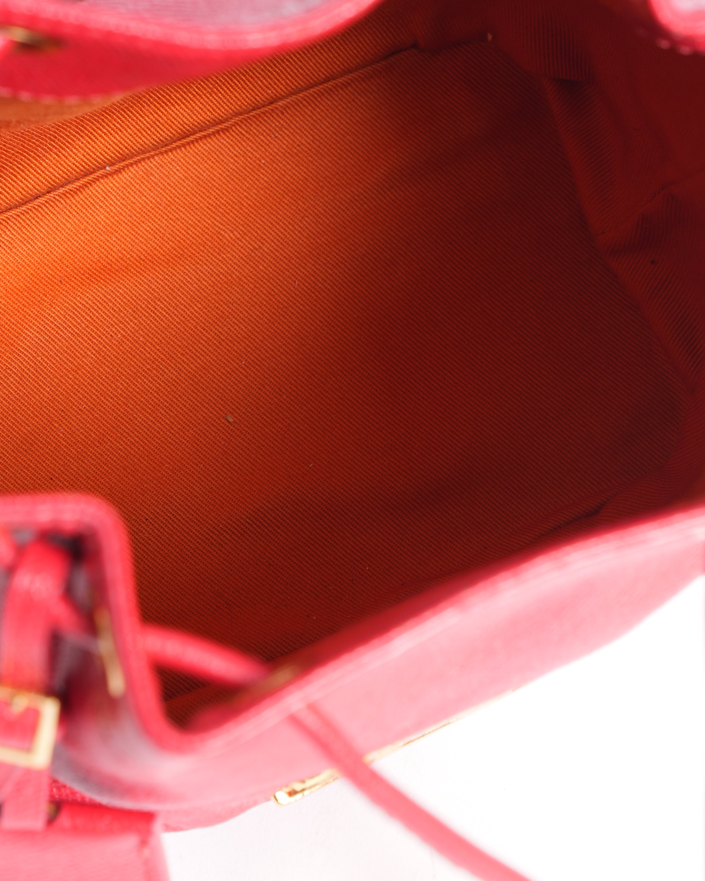MCM Bucket Bag In Red