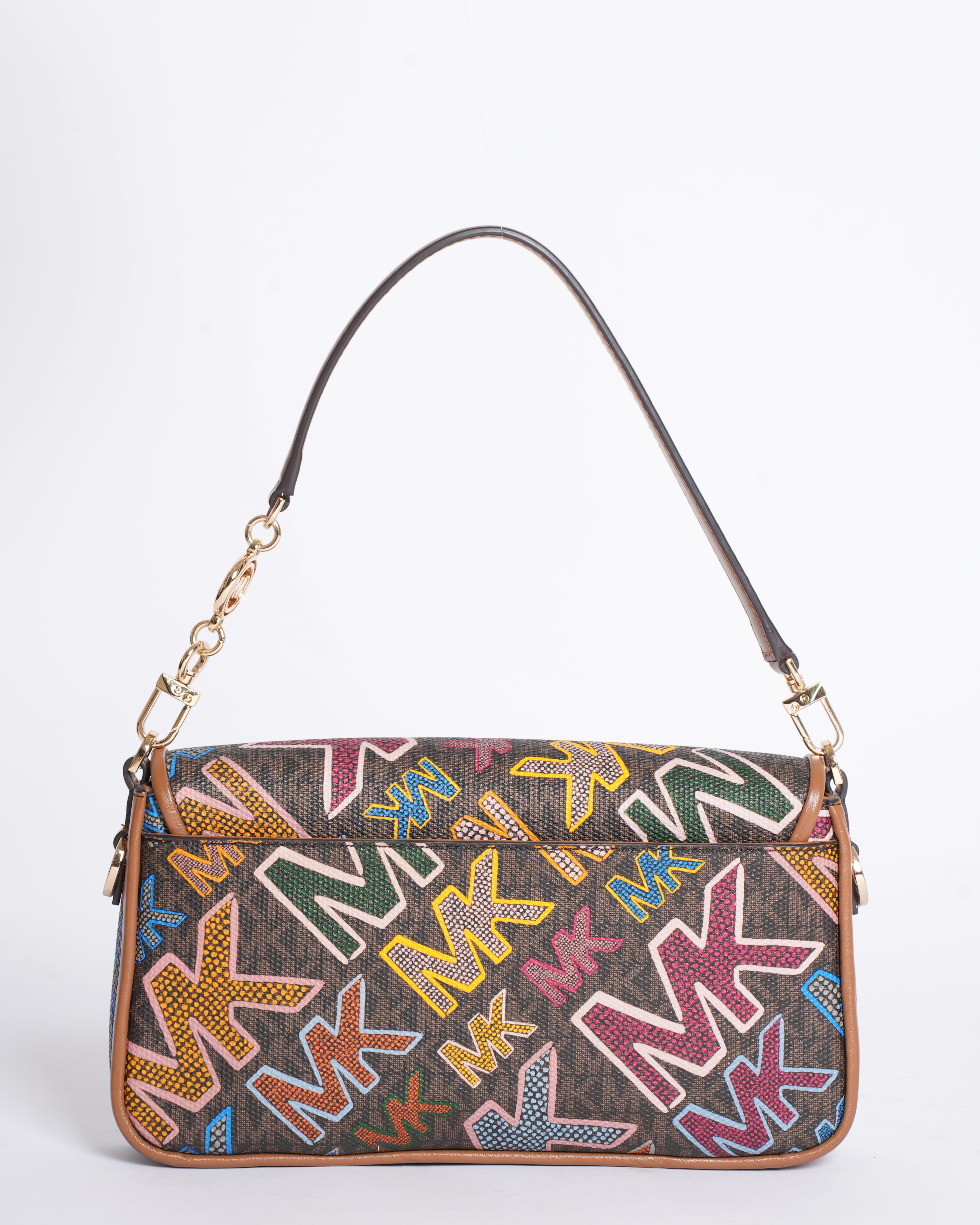Michael Kors Bradshaw Small Graphic Signature Logo Bag