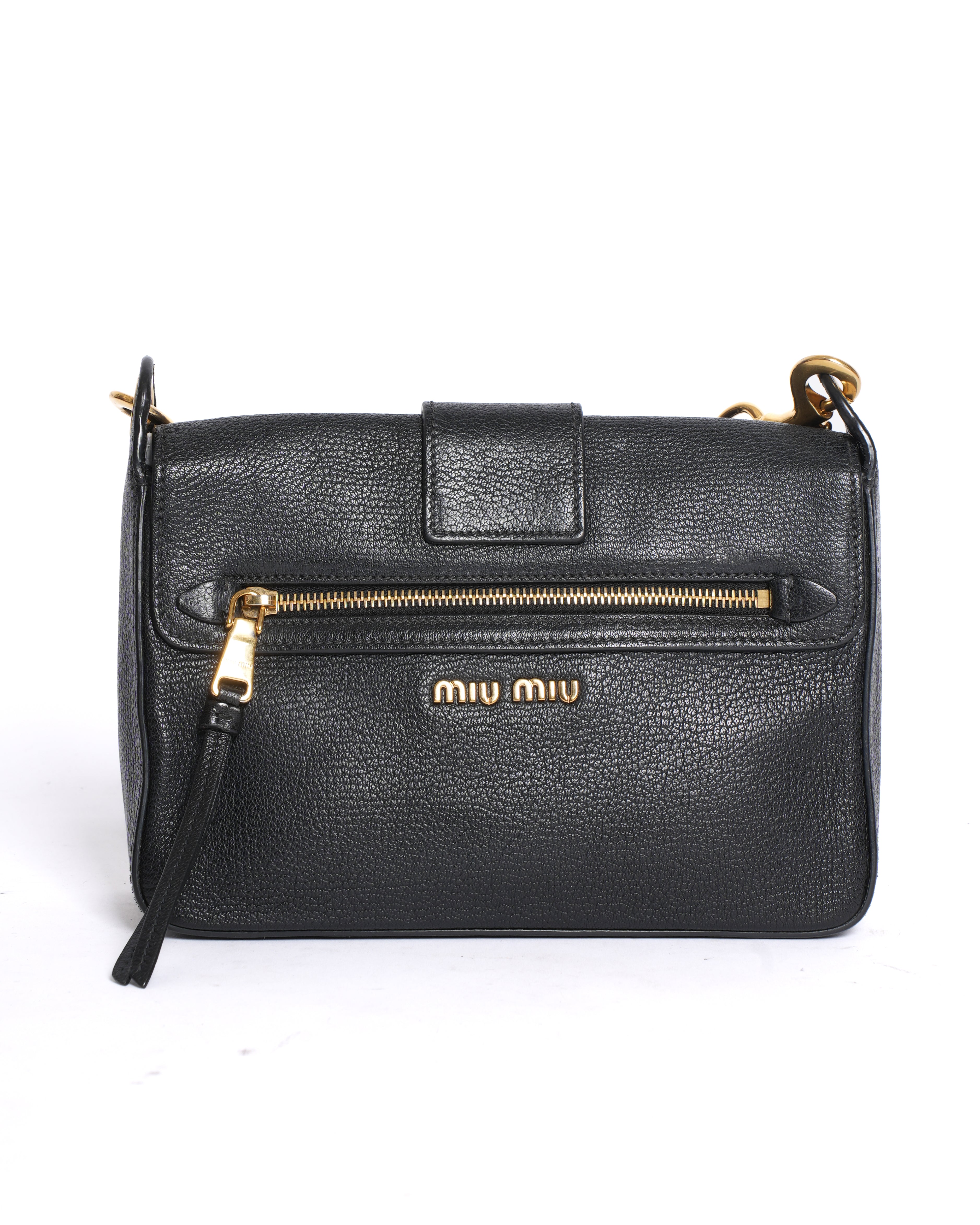 Miu Miu Madras Leather Crossbody Bag