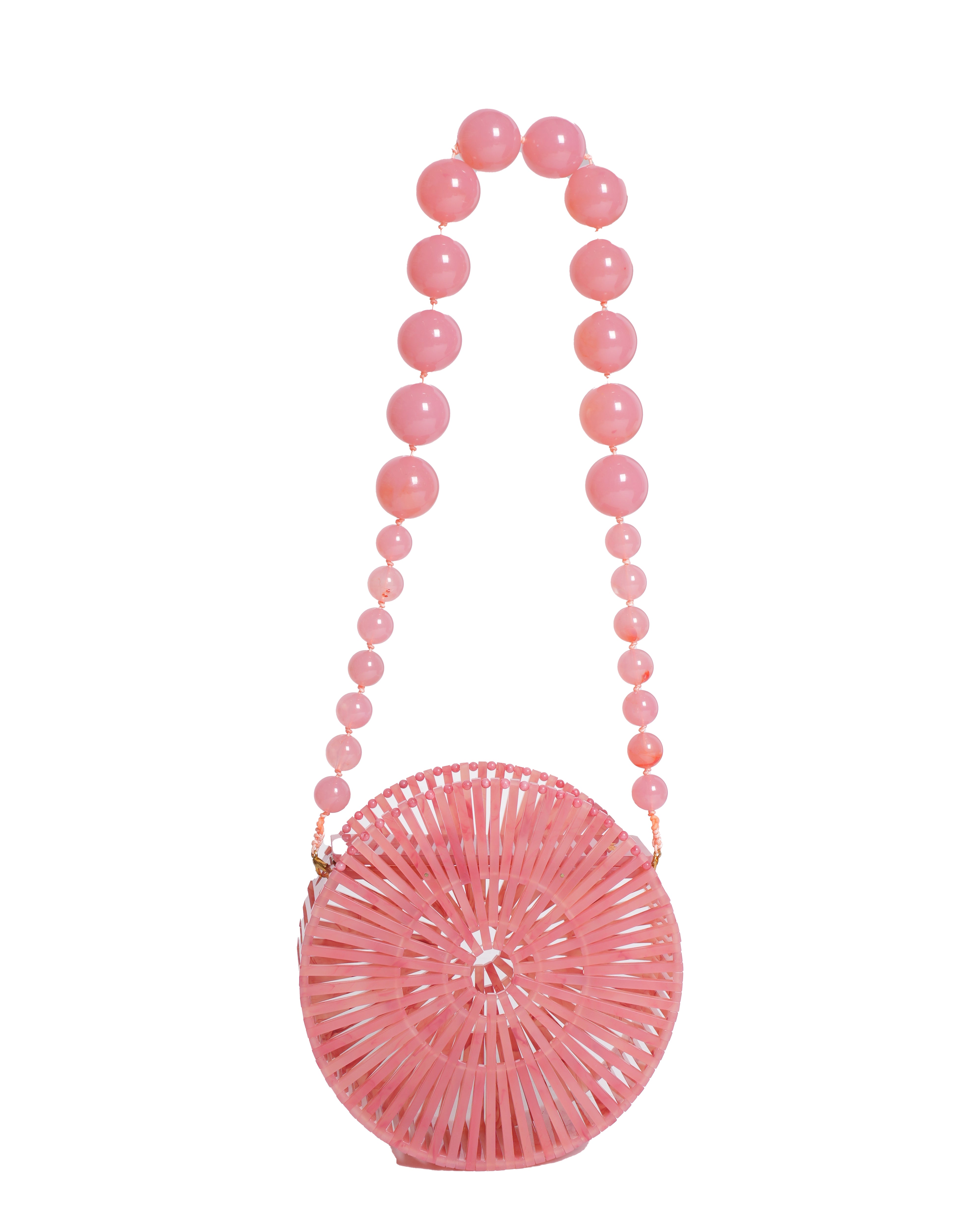 Cult Gaia Acrylis Lune Cherry Quartz Bag
