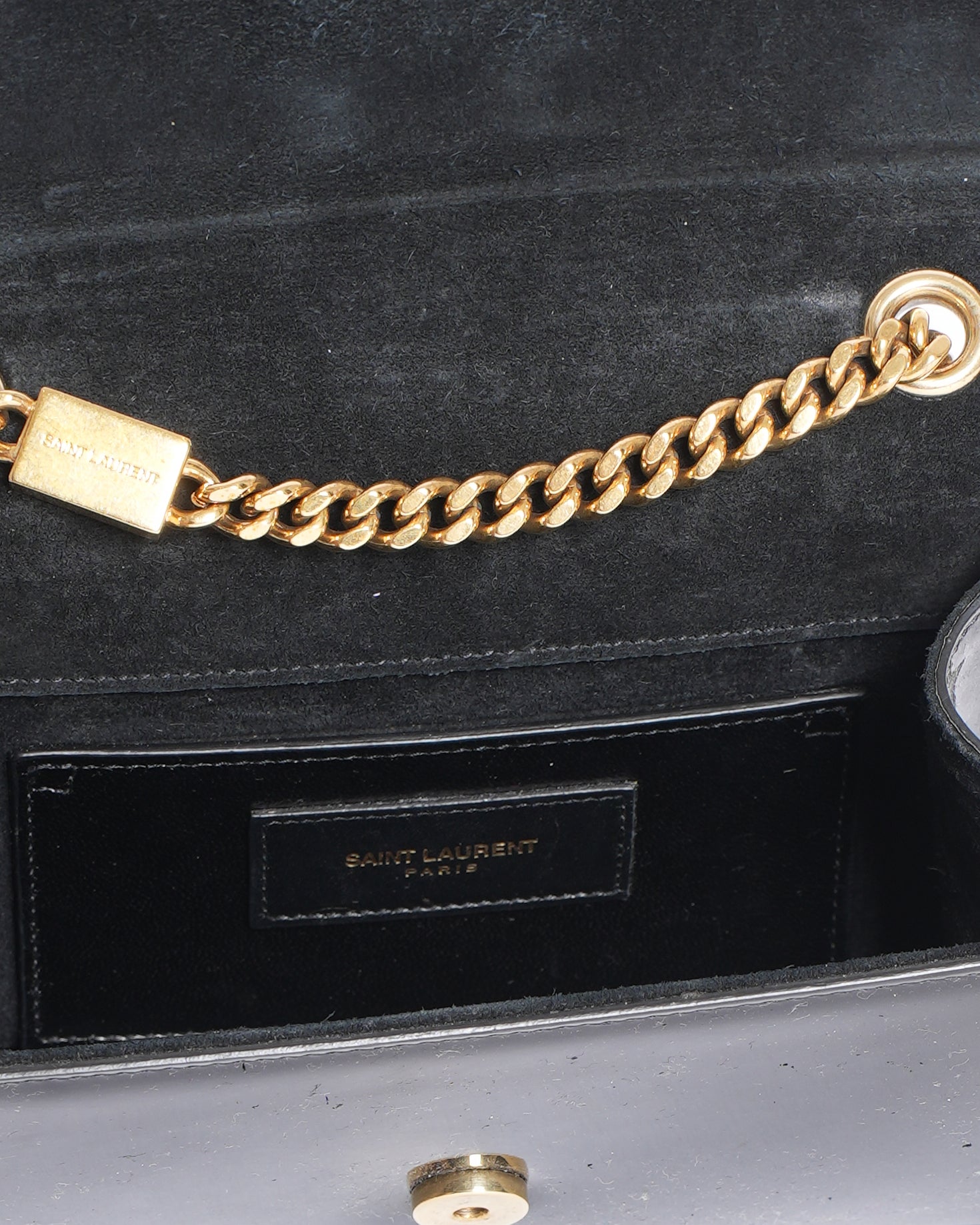 Saint Laurent Kate Patent Leather Crossbody Bag