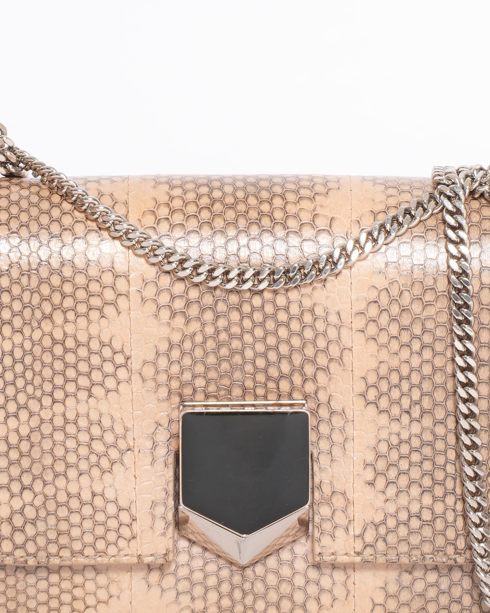 Jimmy Choo Lockett Python Crossbody Bag