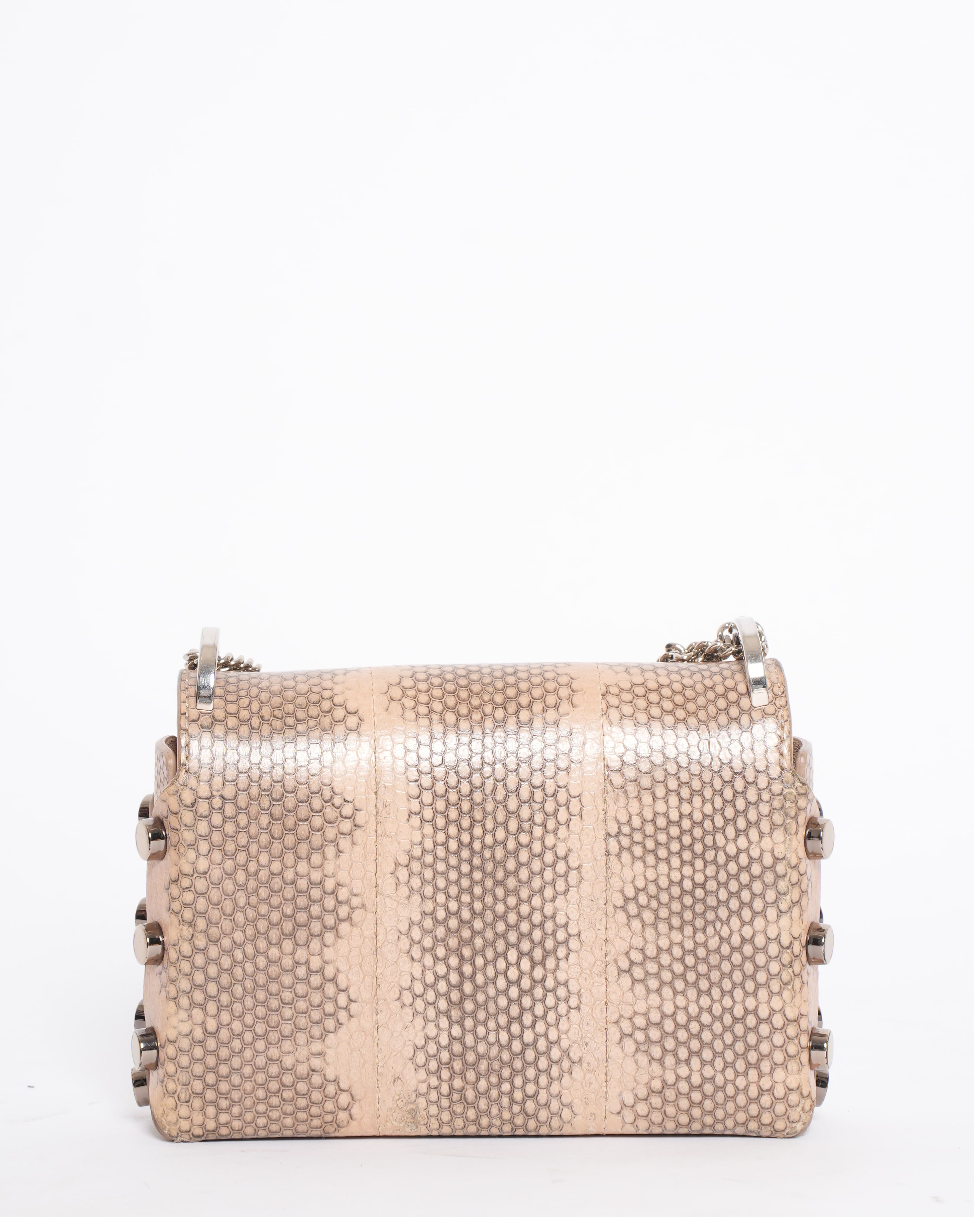 Jimmy Choo Lockett Python Crossbody Bag