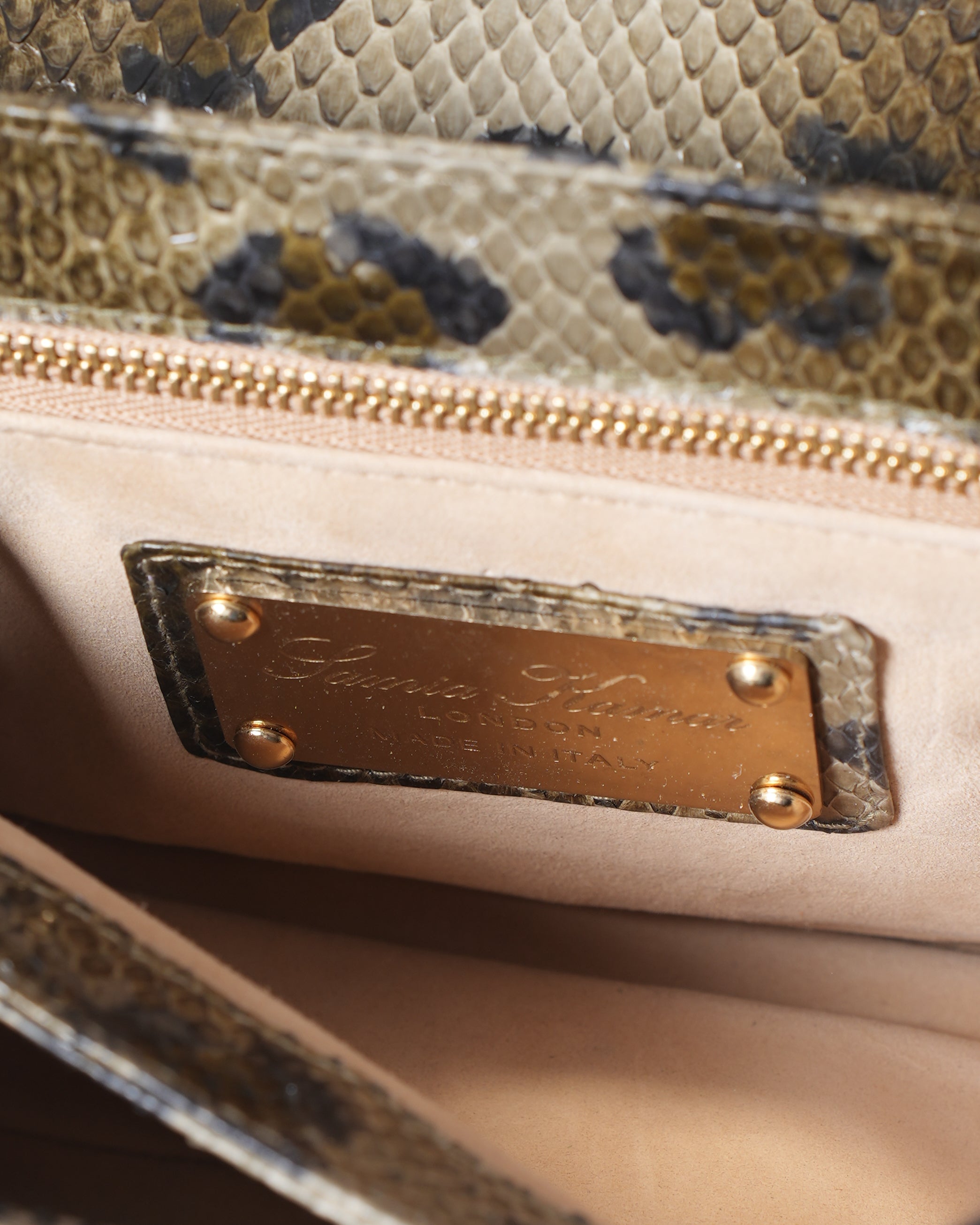 Samia Kamar Snake Skin Crossbody Bag