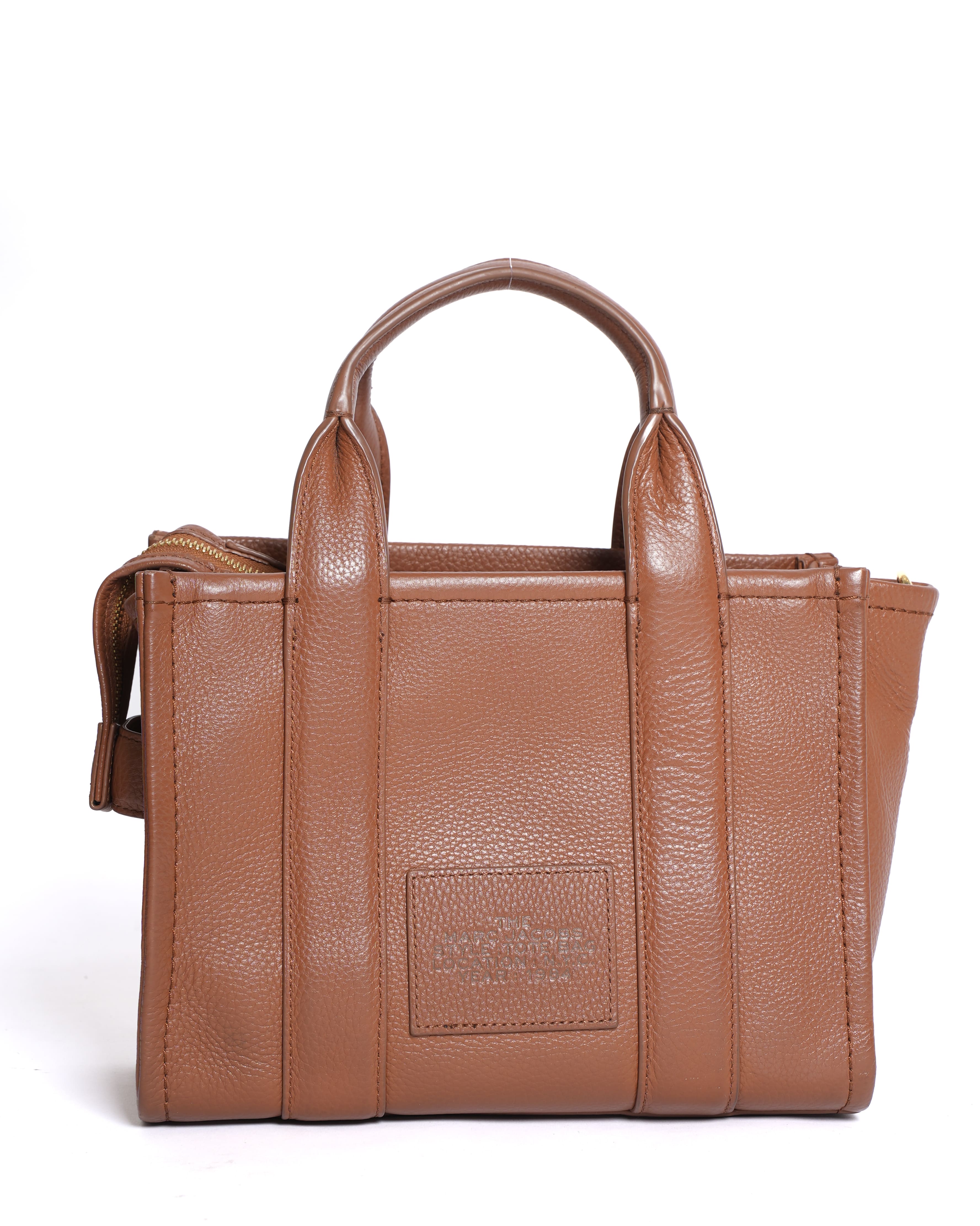 Marc Jacobs Mini Top Handle Bag with Crossbody Strap in Brown