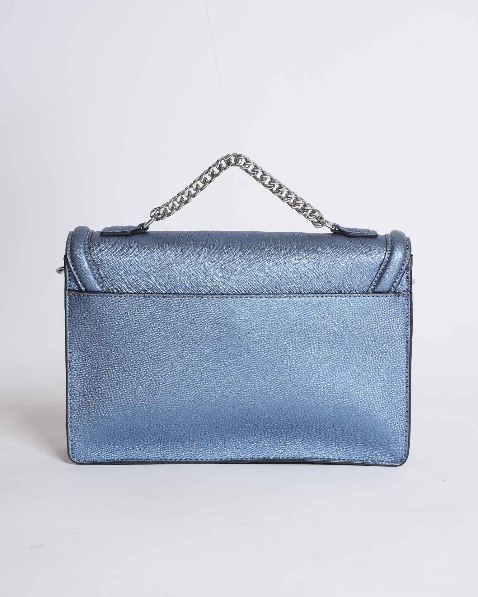 Karl Lagerfeld Blue Leather K/Klassik Shoulder Bag