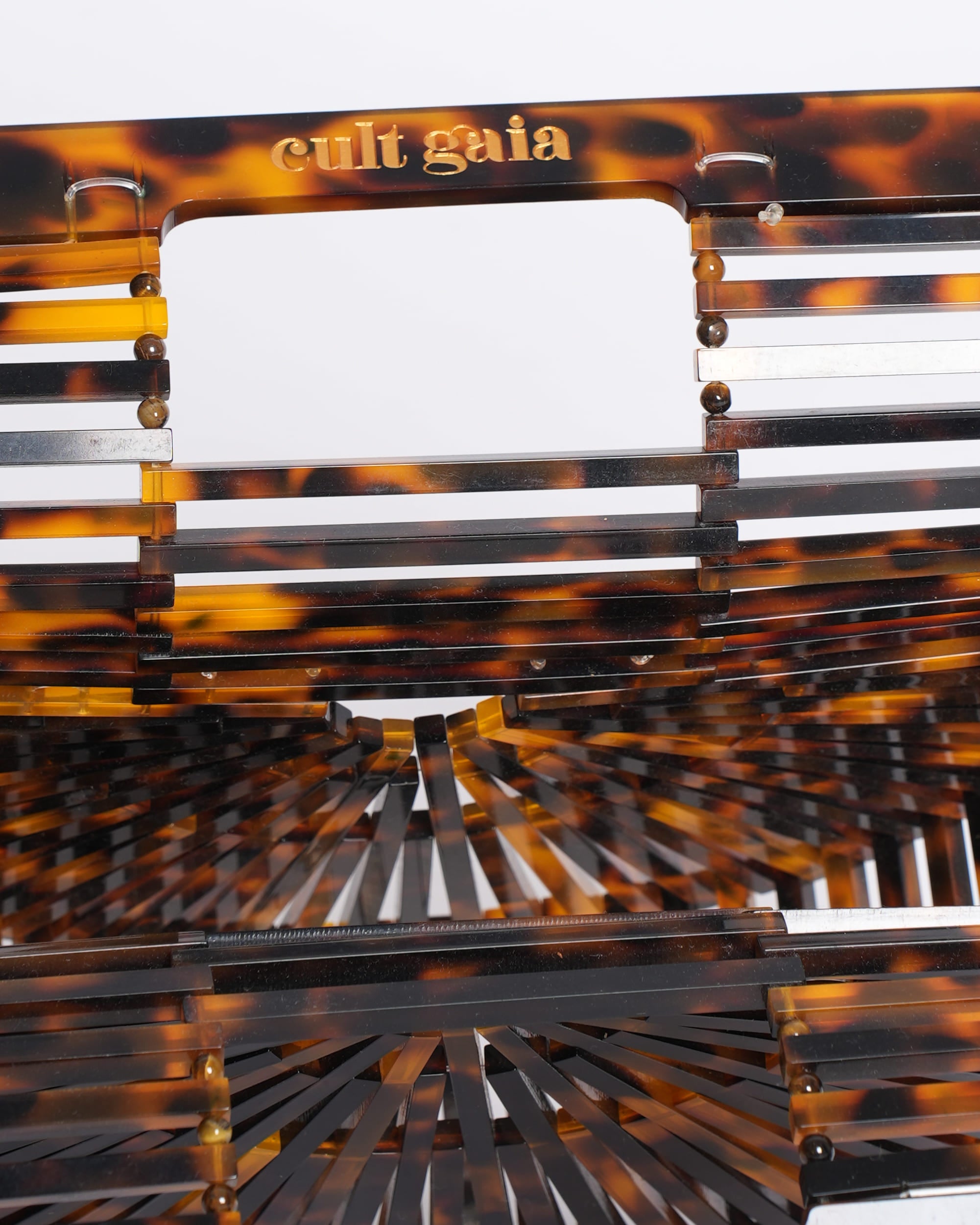 Cult Gaia Acrylic Top-Handle Ark Bag