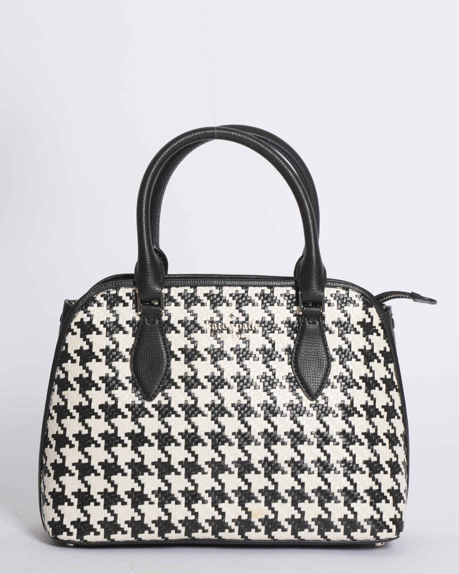 New Kate Spade New York Darcy Top Handle Bag in Black & White
