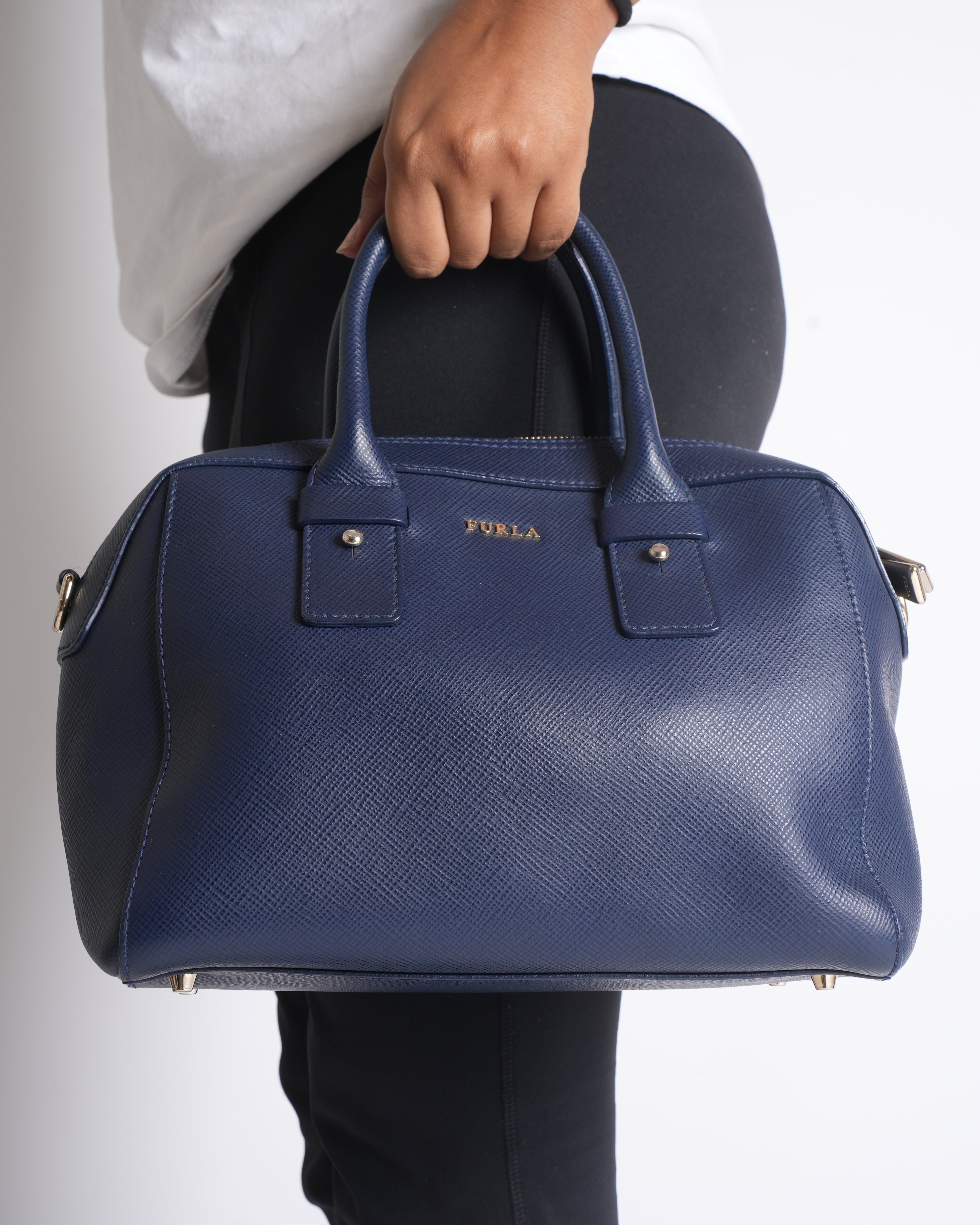 Furla Top Handle Bag With Crossbody Strap