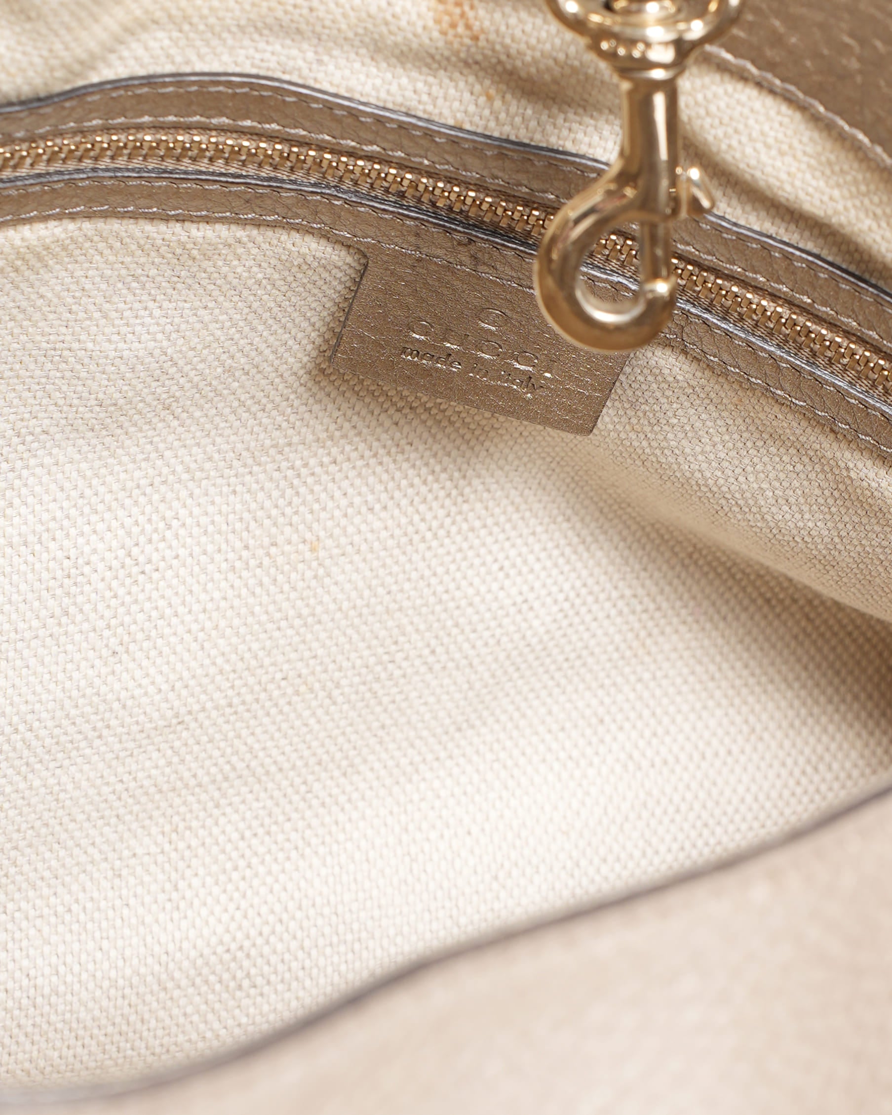 Gucci Soho Shoulder Bag in Gold Tone