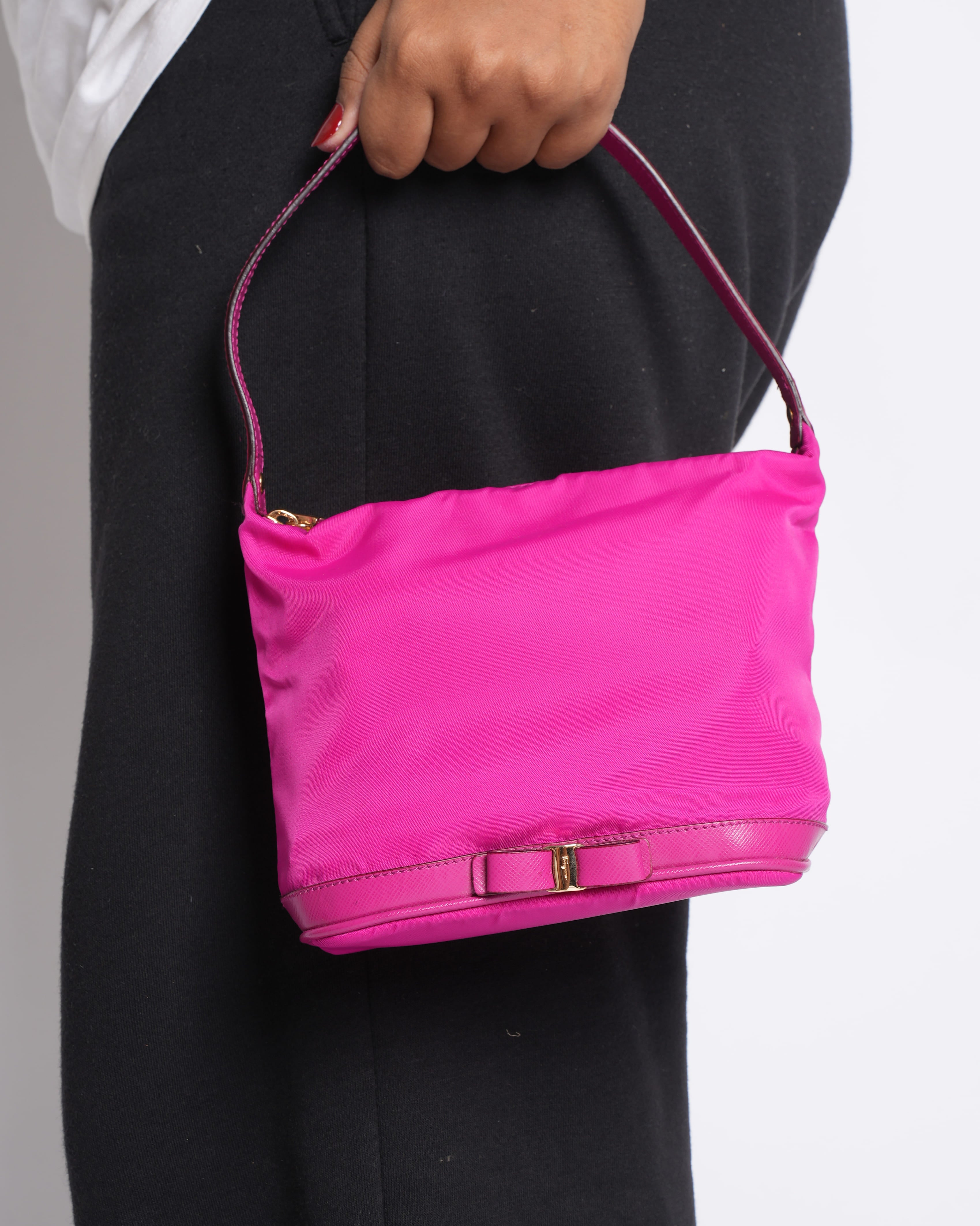 Salvatore Ferragamo Pink Vara Bow Bag