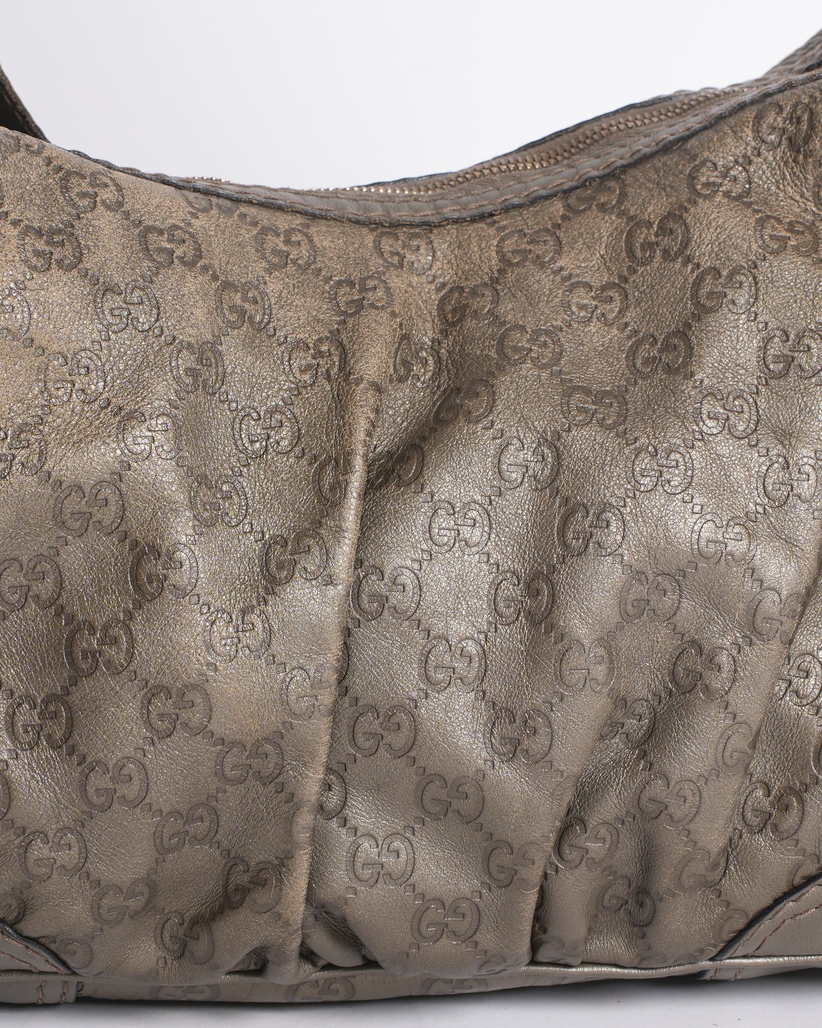 Gucci guccisima jockey leather shoulder bag
