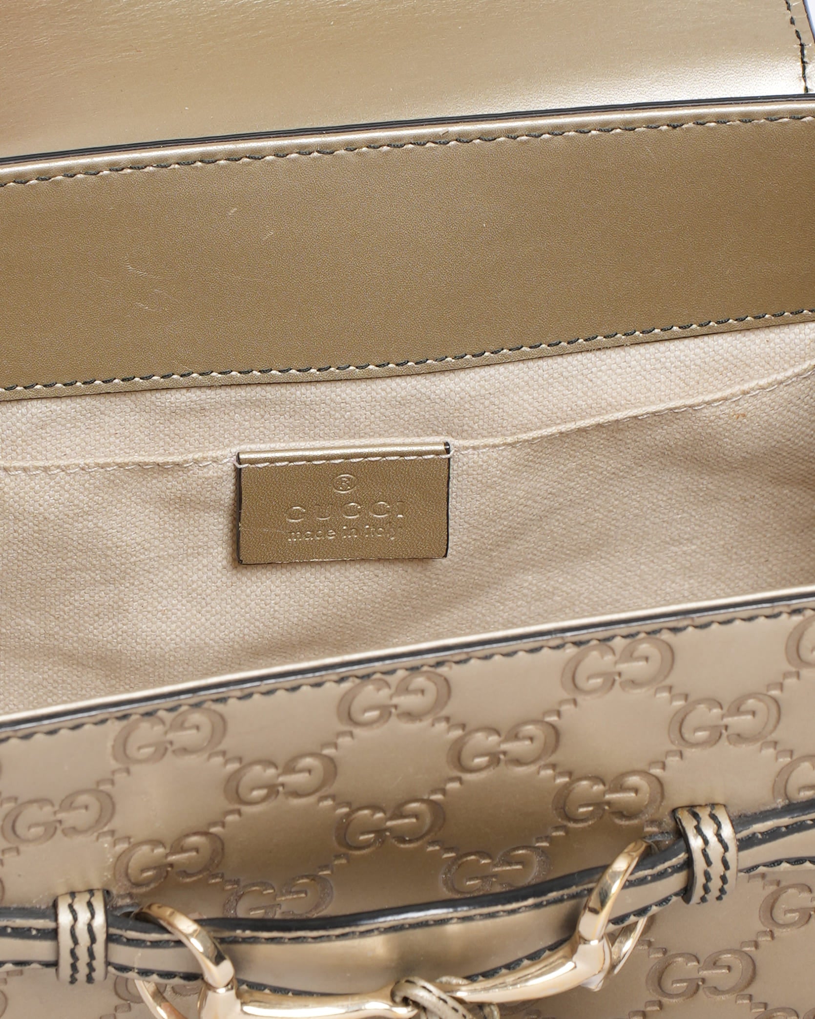 Gucci Emily Small Shoulder Bag In Gold Tone