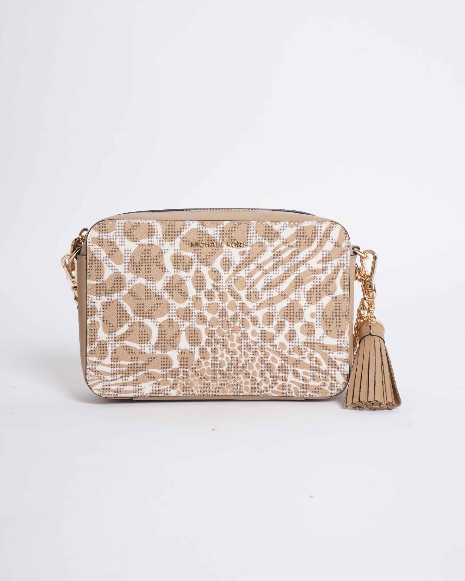 New Michael Kors crossbody bag with a mustard and white