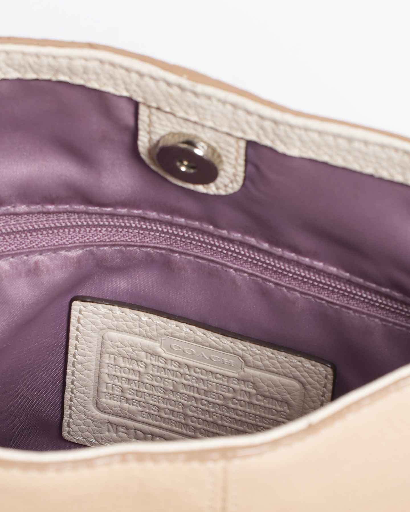 Coach Beige Crossbody Bag