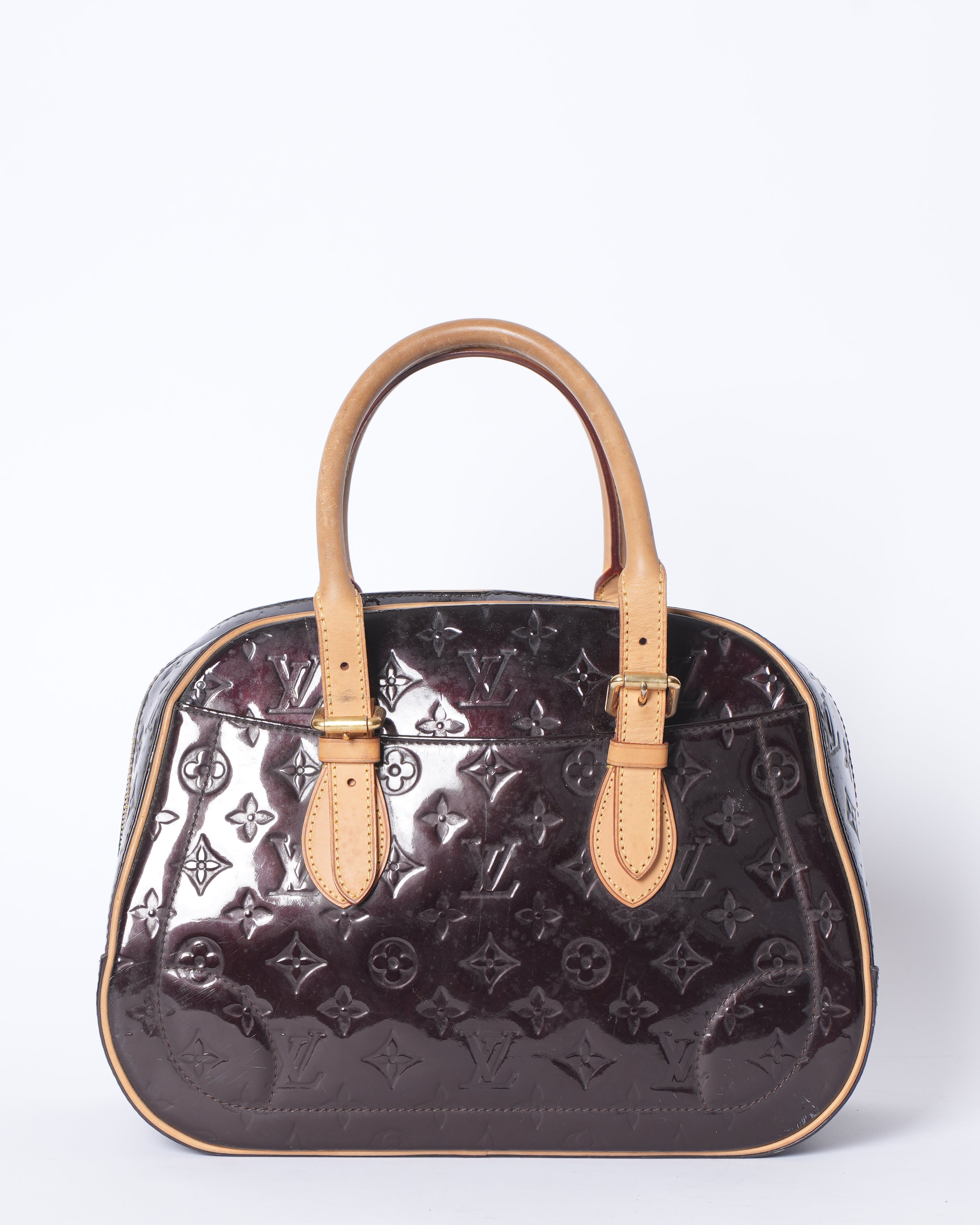 Louis Vuitton Amarante Monogram Vernis Top Handle Bag