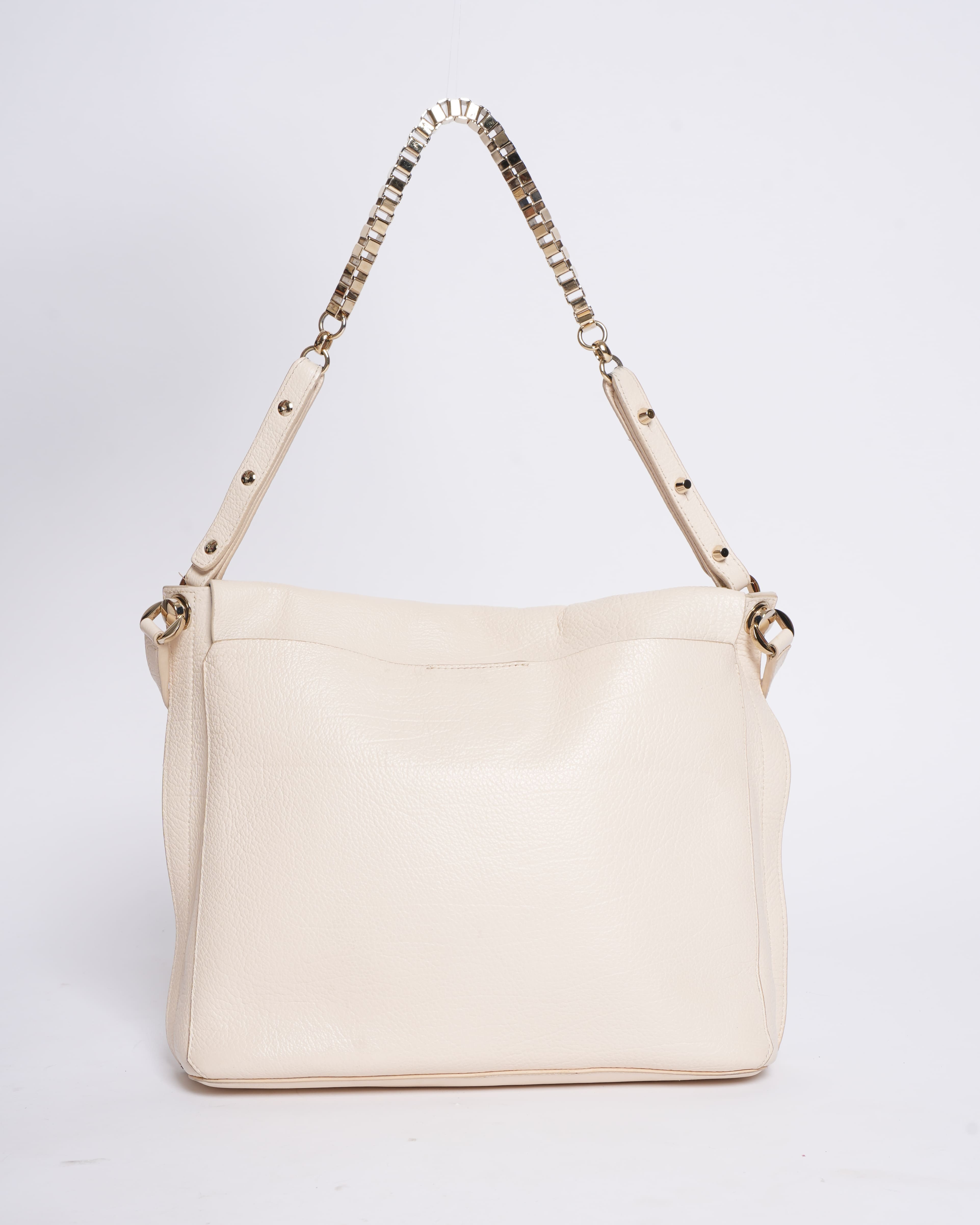 Furla Minerva Shoulder Bag in Cream
