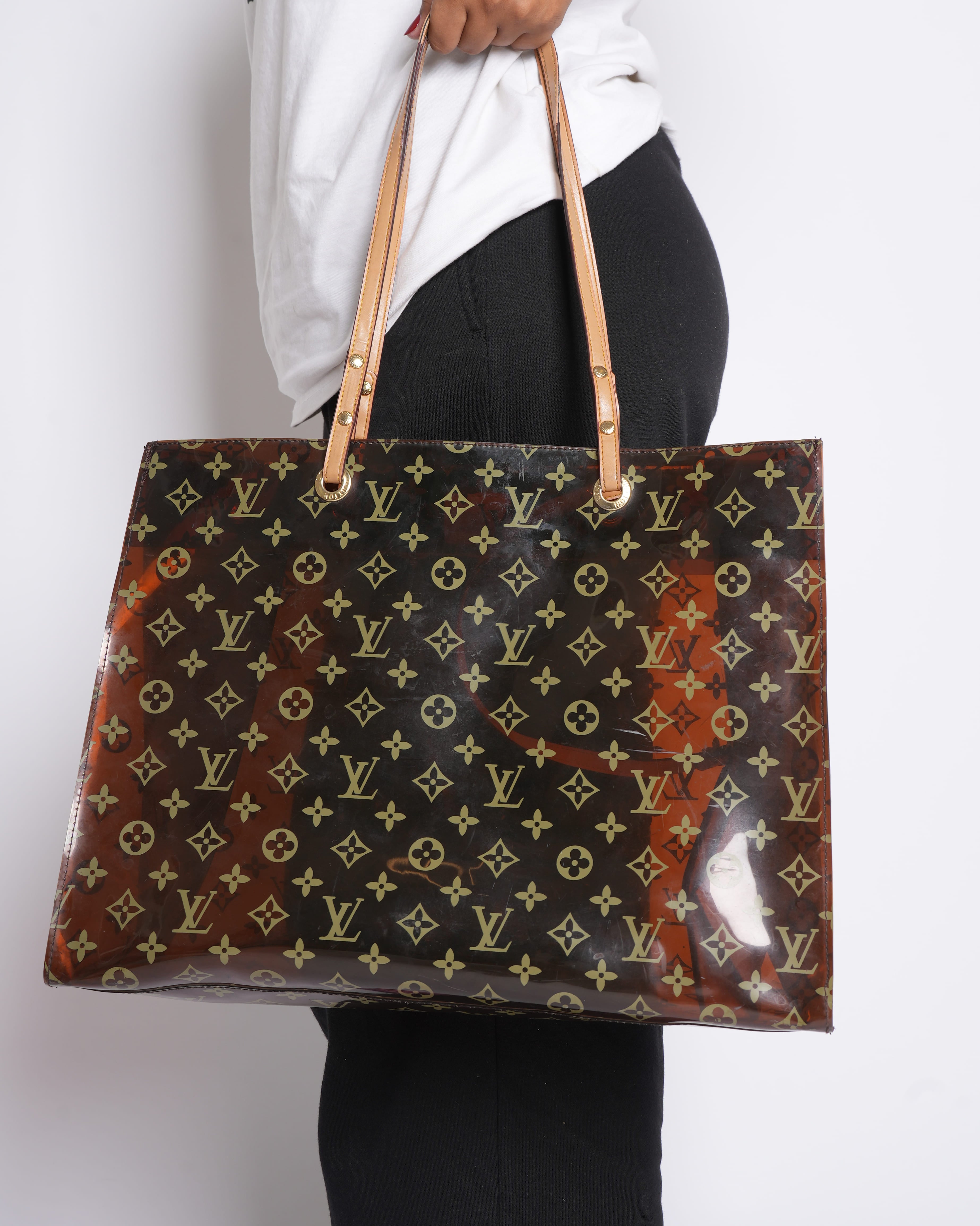 Louis Vuitton Monogram Vinyl Ambre Sac Cabas GM Tote (2000s)