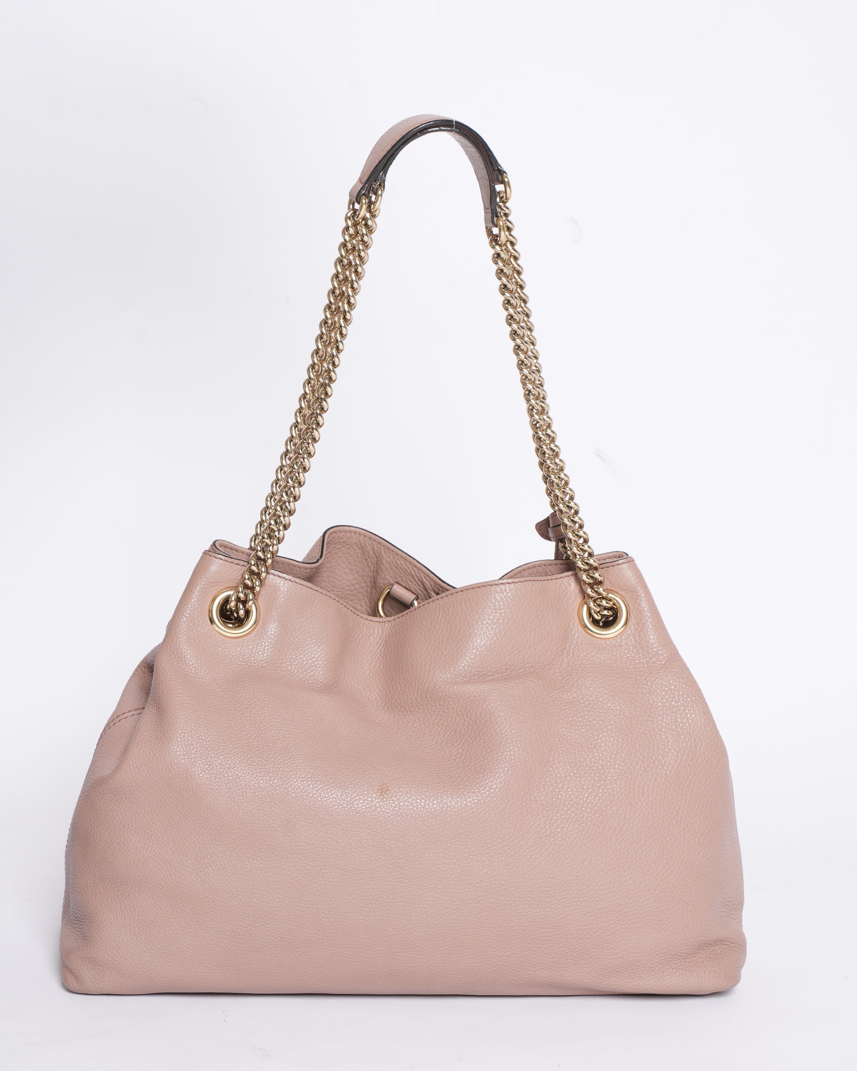 Gucci Soho Shoulder Bag in Beige