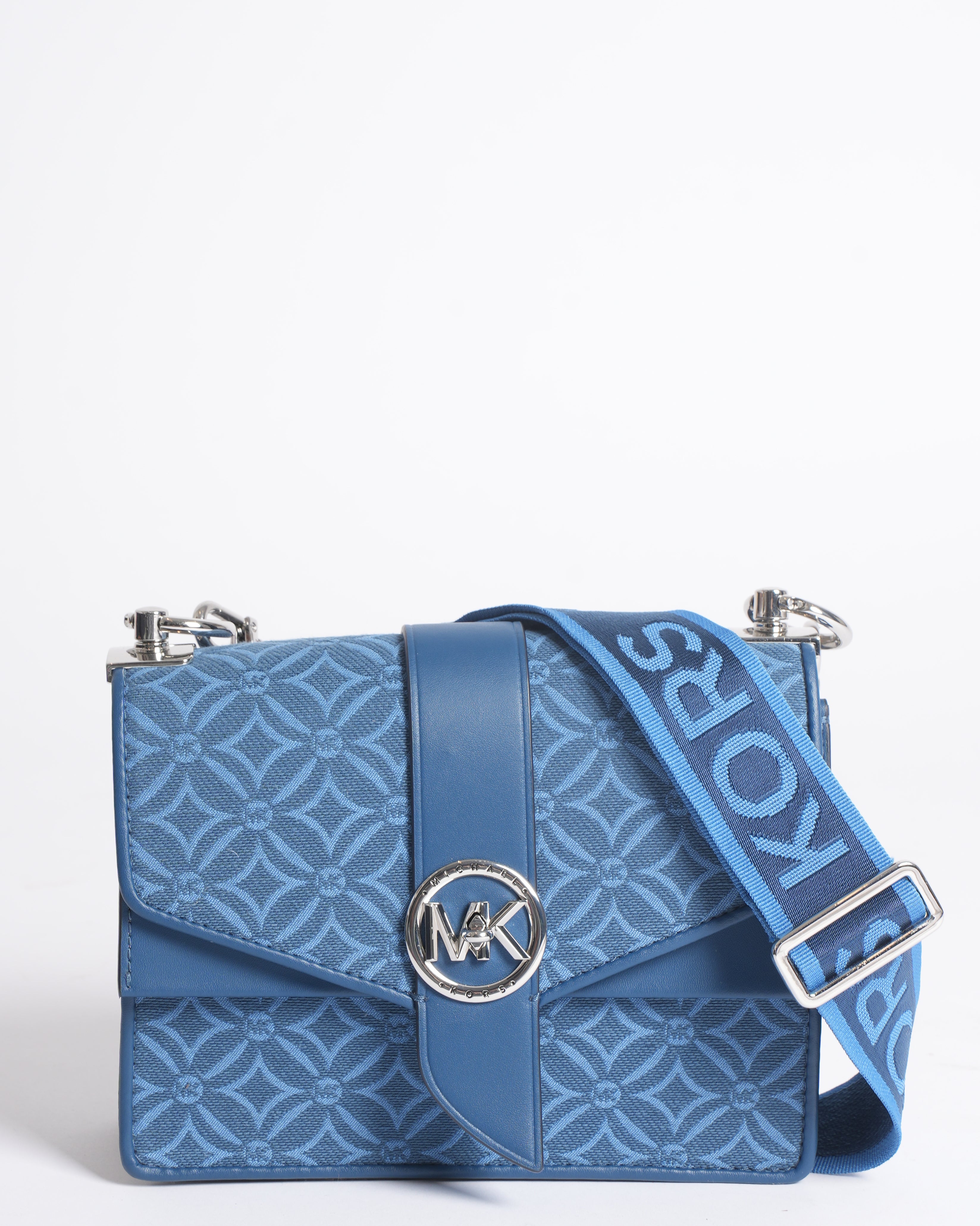Michael kors greenwich small logo  jacquard crossbody bag