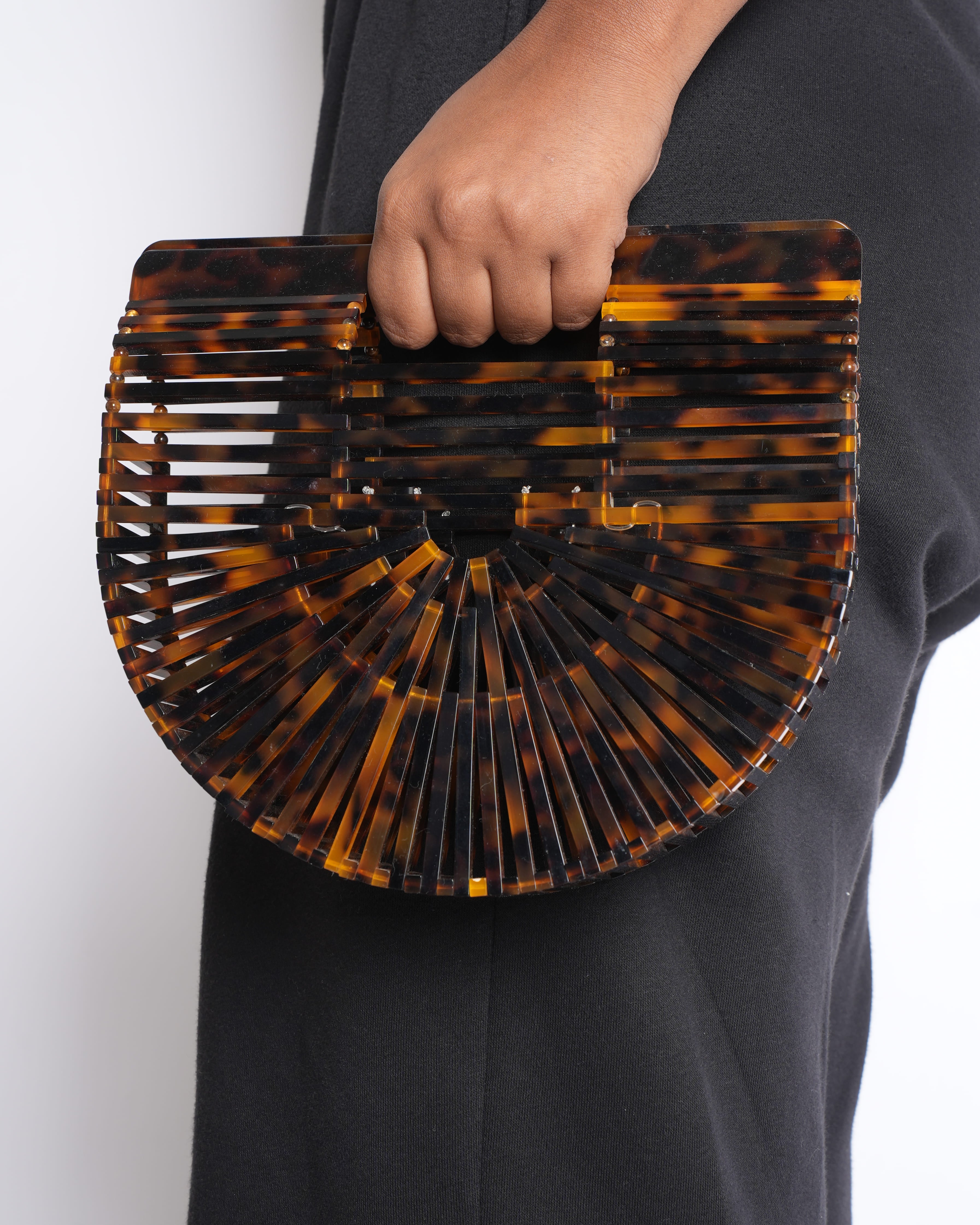 Cult Gaia Acrylic Top-Handle Ark Bag