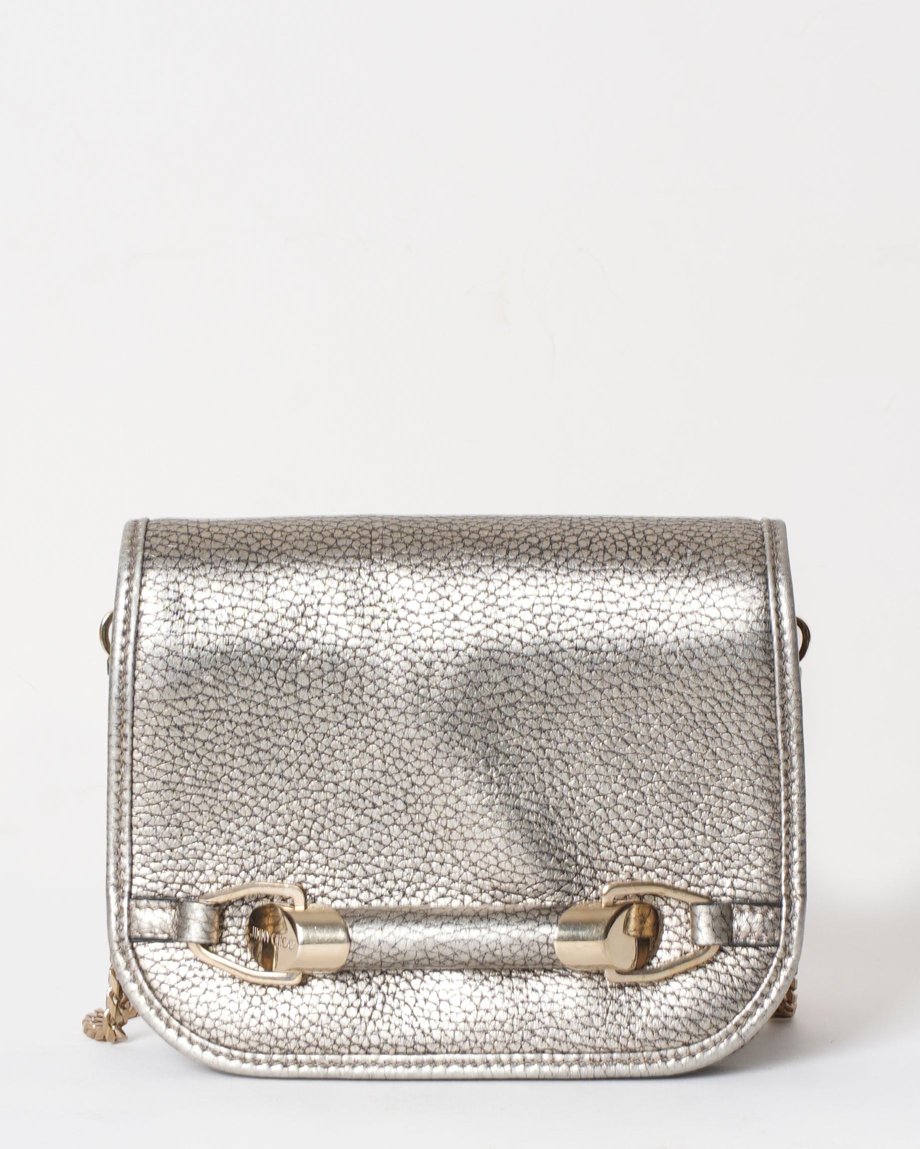 Jimmy Choo Silver Crossbody Bag - Main Image