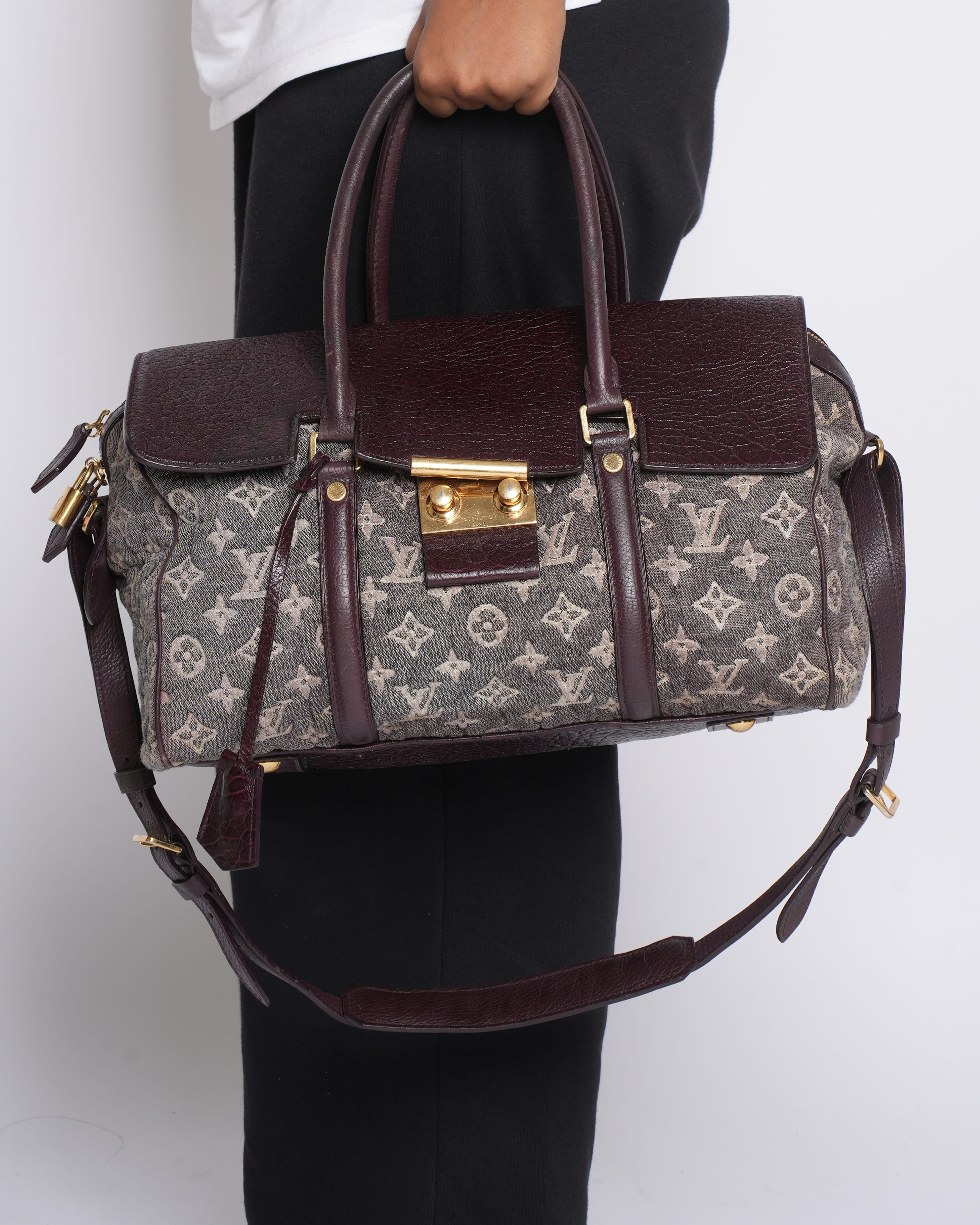 Louis Vuitton Limited Edition Grey Monogram Volupté Bag