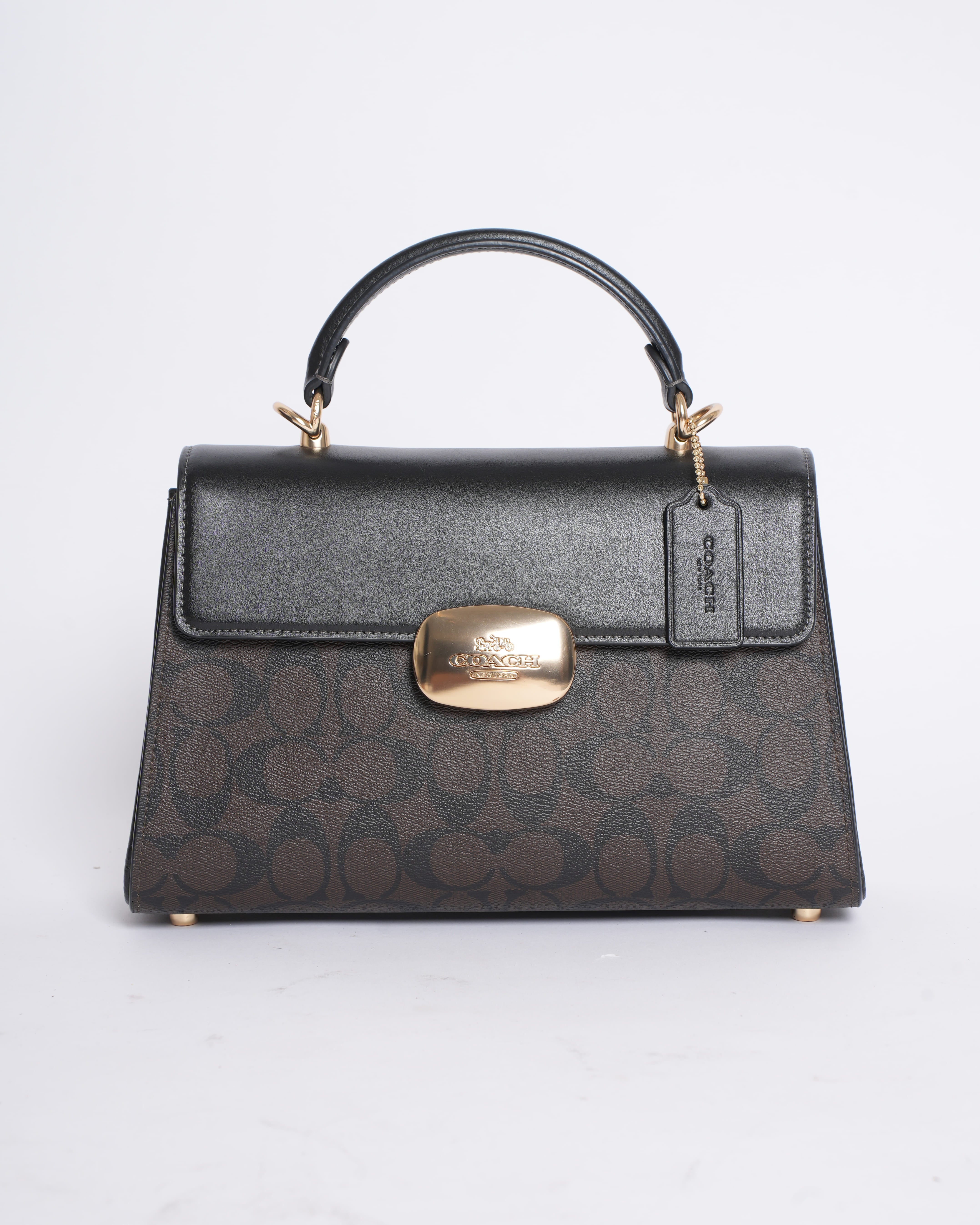 Coach Eliza Monogram Top Handle Bag
