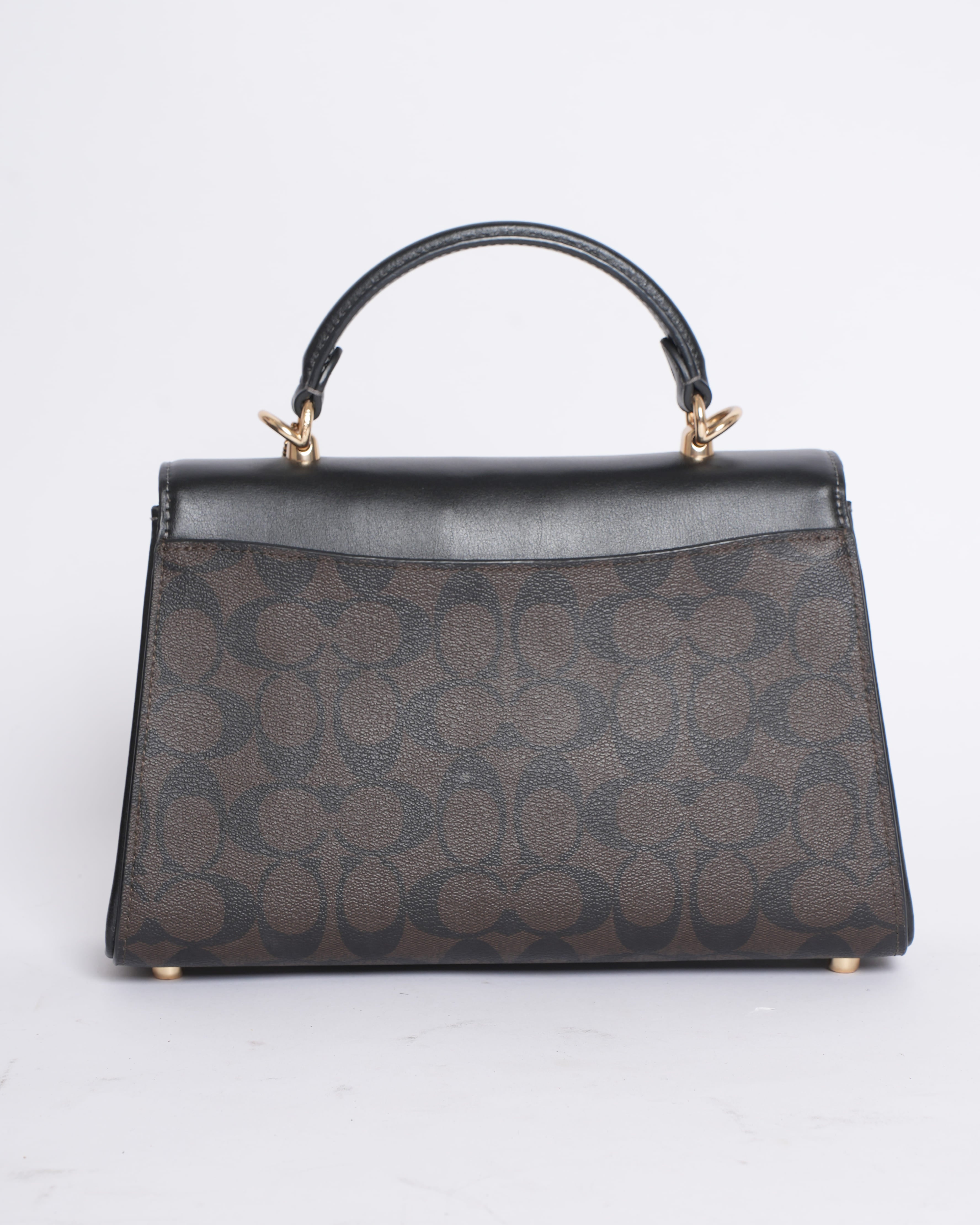 Coach Eliza Monogram Top Handle Bag