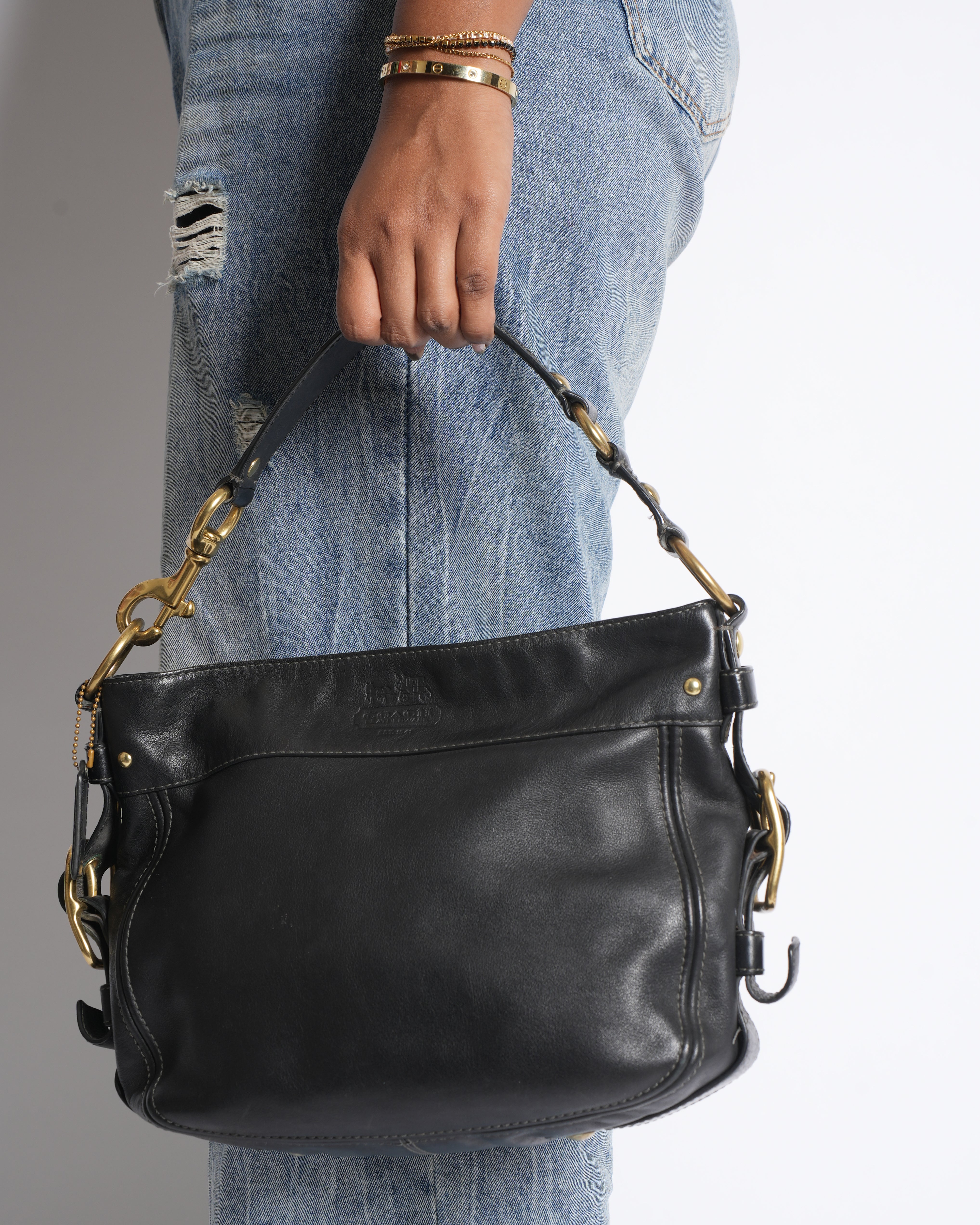 Coach Shoulder Bag In Black