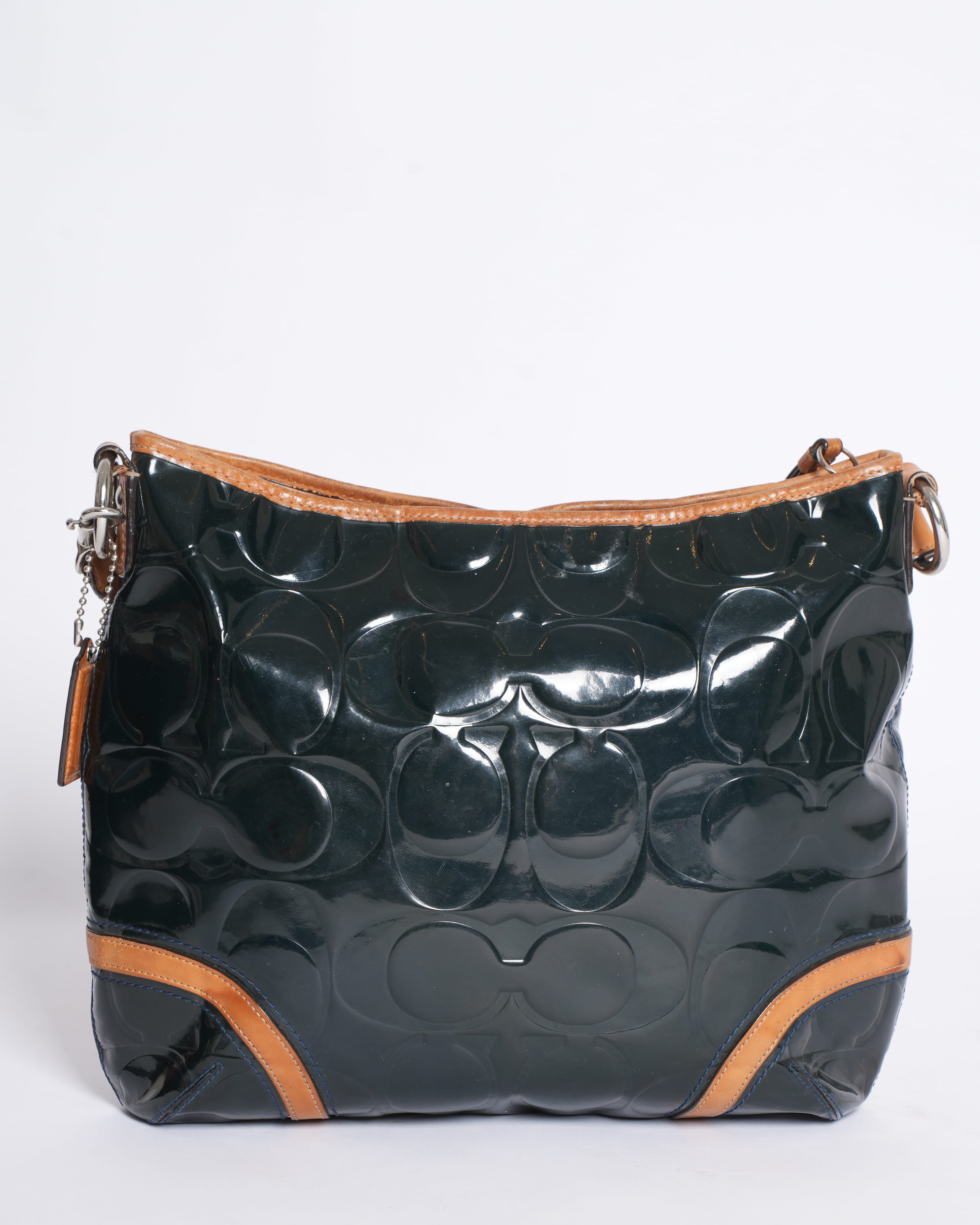 Coach Peyton Patent Monogram Crossbody Bag