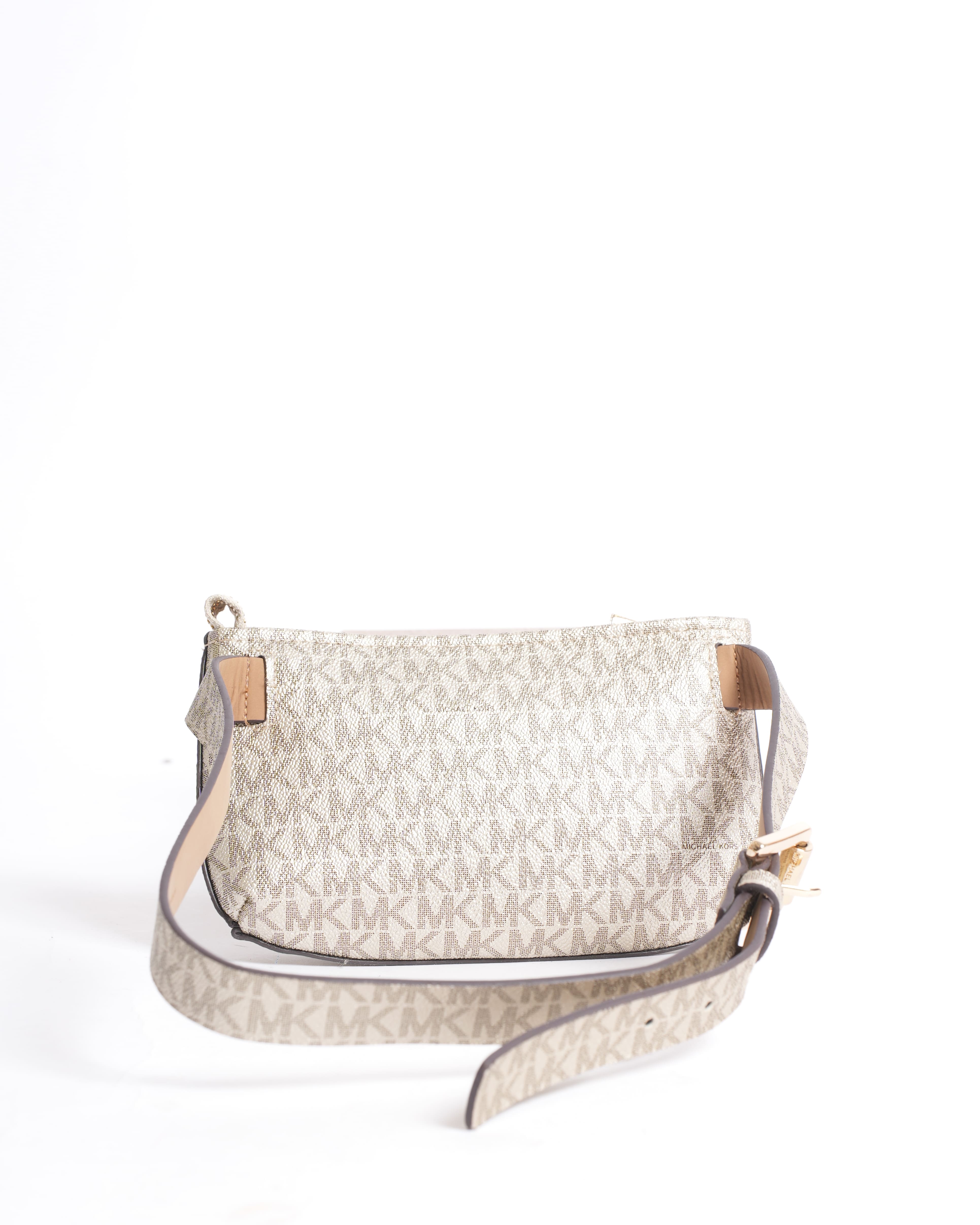 Michael kors jet set signature belt strap bag