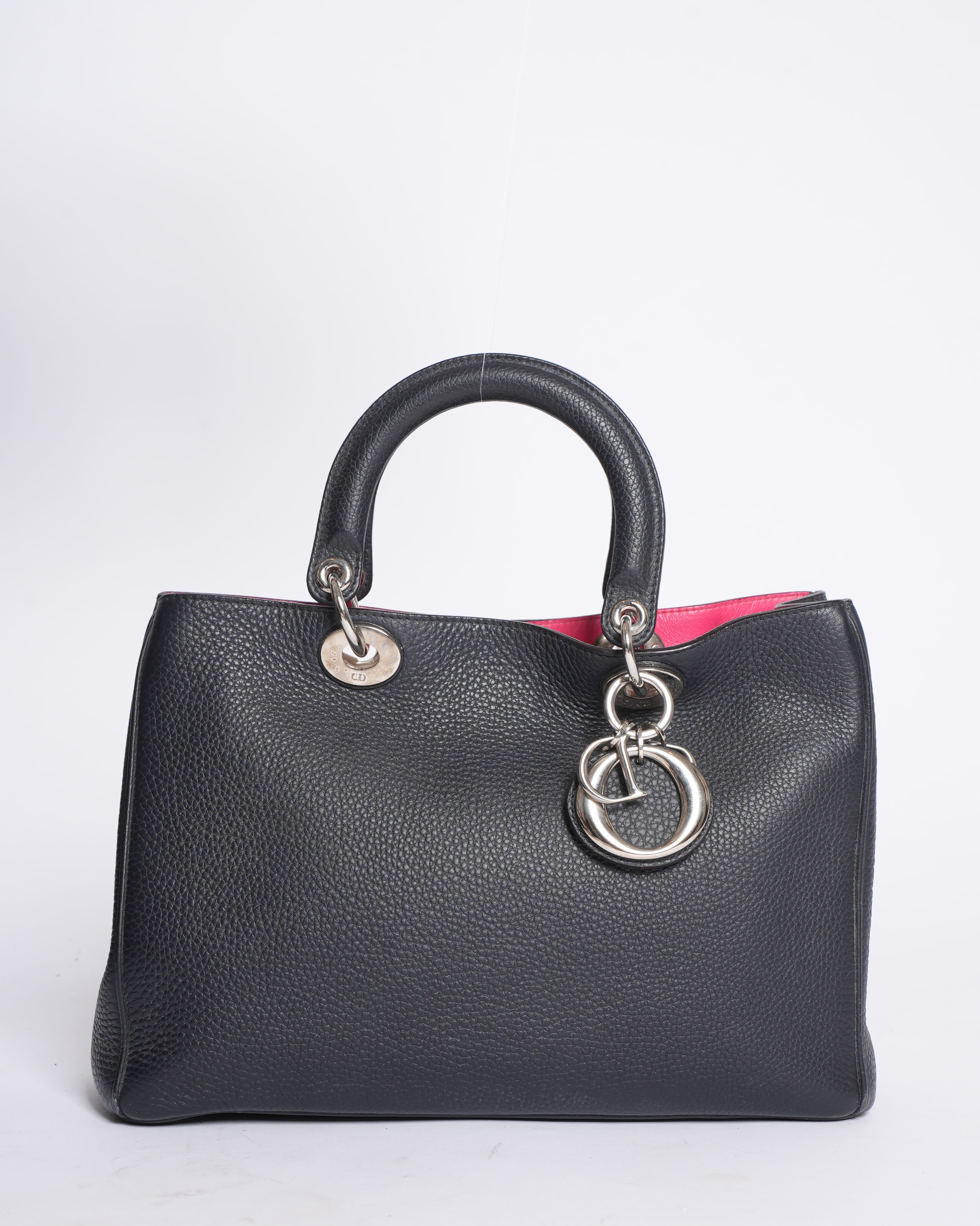 Christian Dior Small Leather Diorissimo Shopper Tote