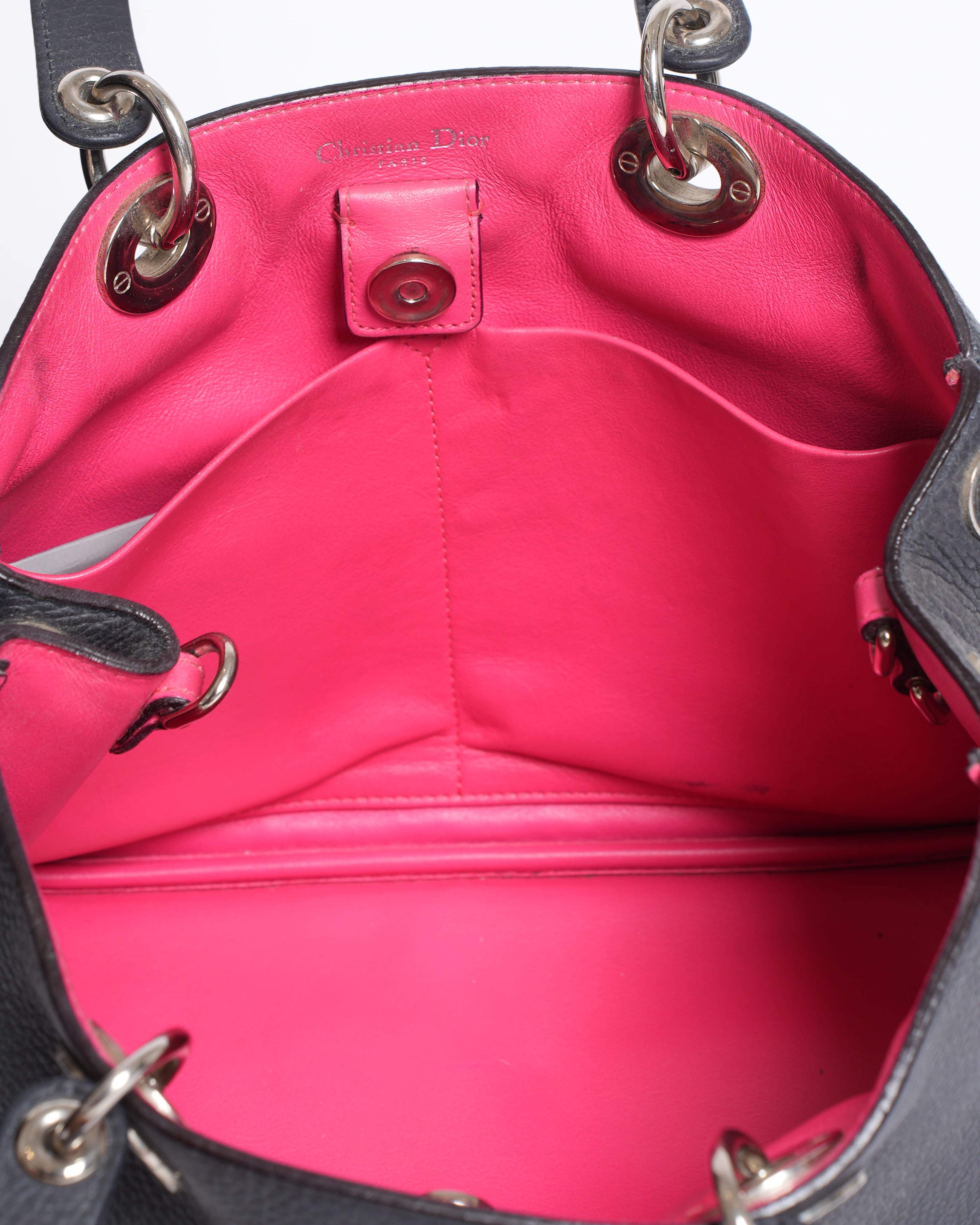 Christian Dior Small Leather Diorissimo Shopper Tote