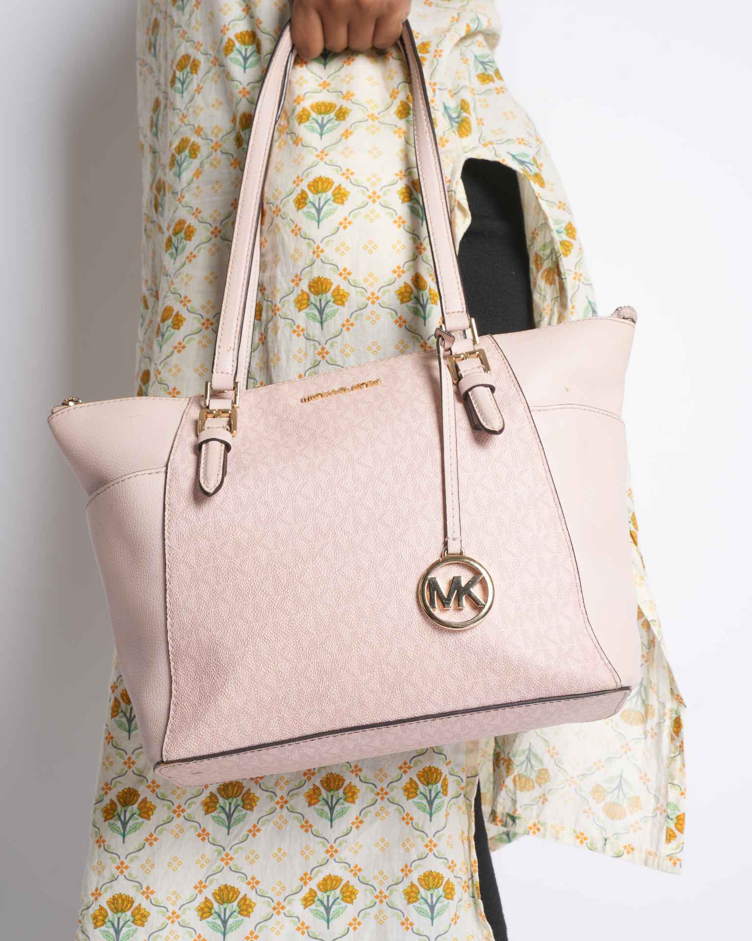 Michael Kors Pink Charlotte Large Tote
