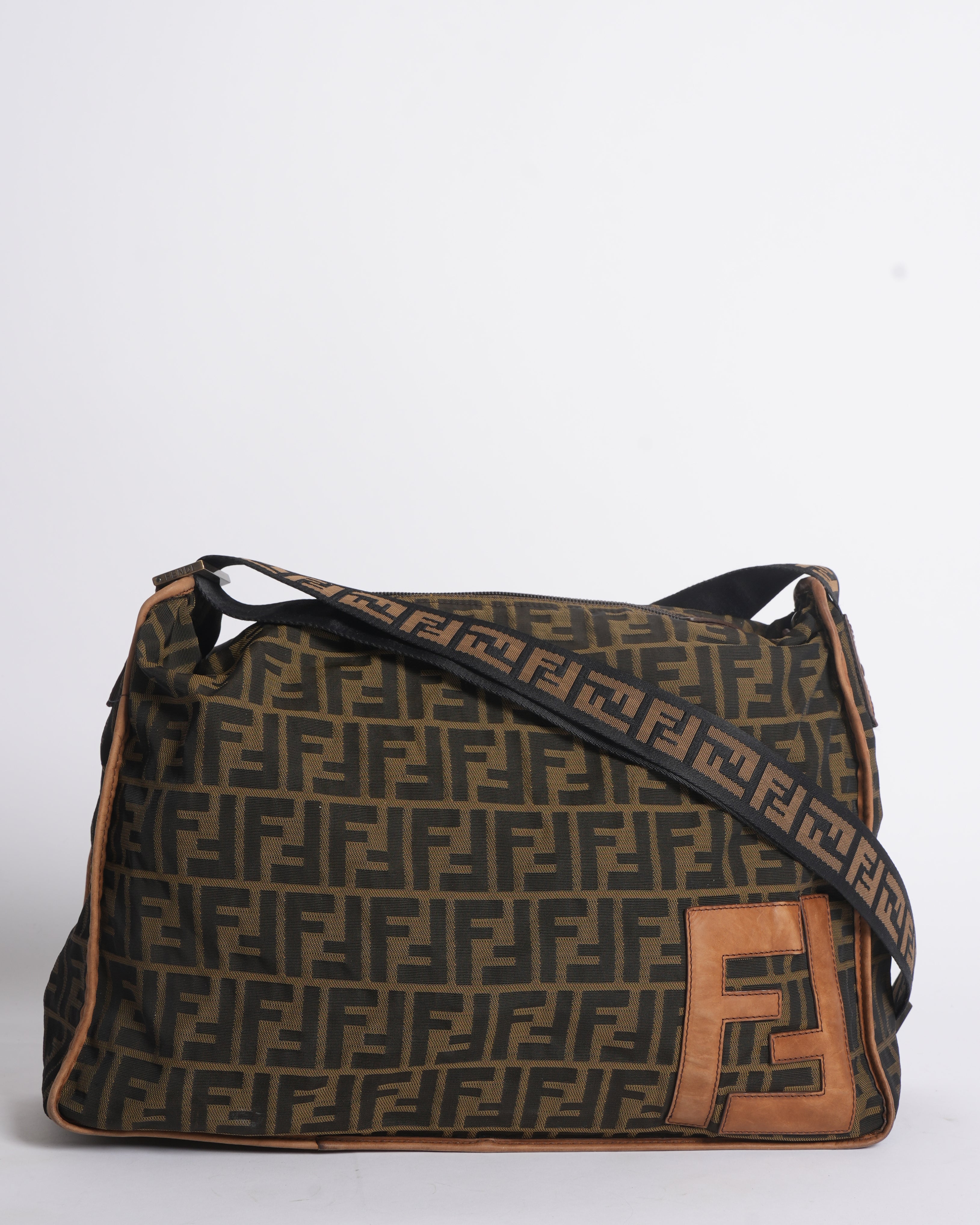Fendi Canvas Monogram Shoulder Bag