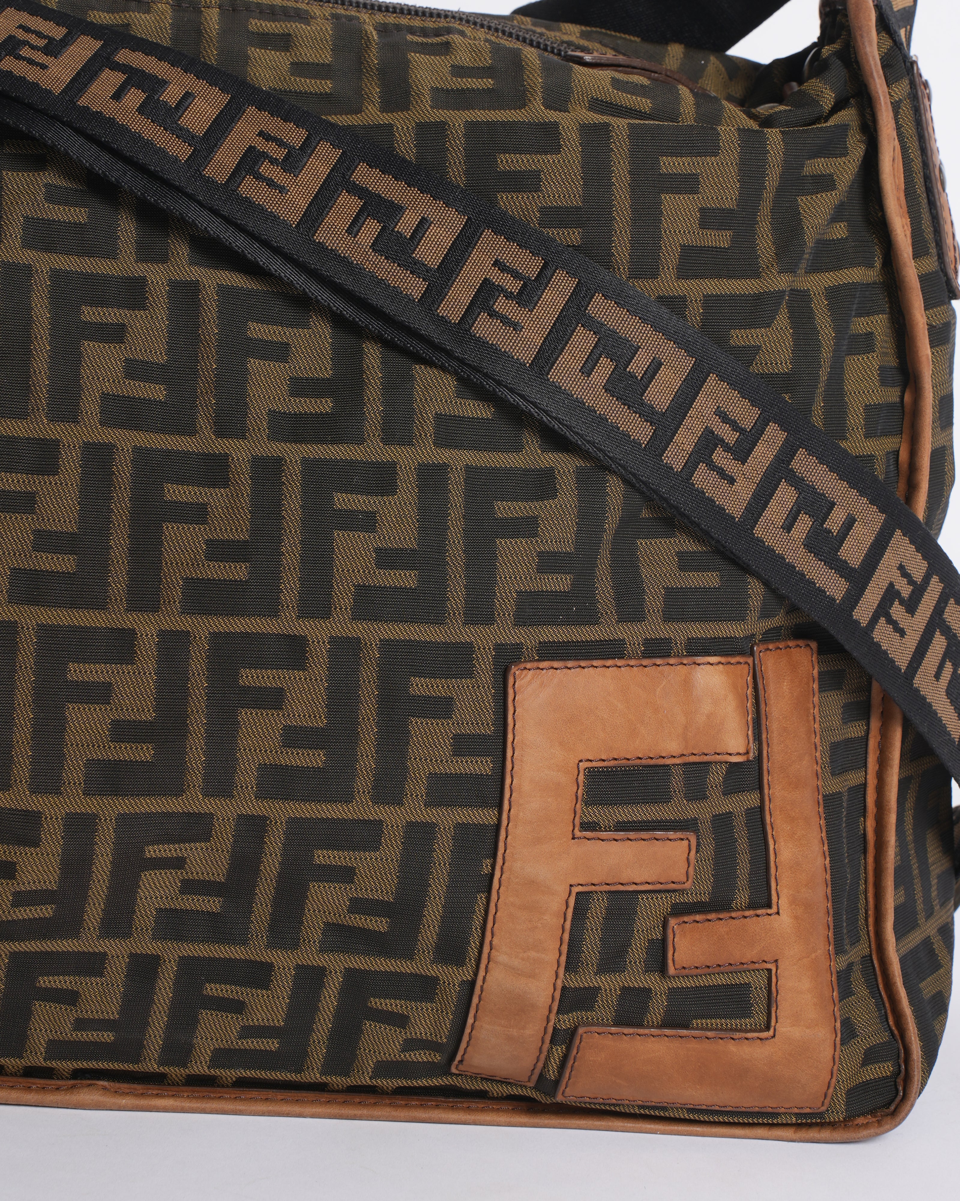 Fendi Canvas Monogram Shoulder Bag